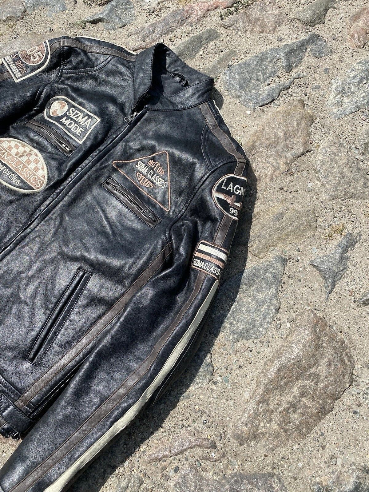 Other Motorcycle Leather Jacket Biker Motorcycle Jacket Men's Sz S Size US S / EU 44-46 / 1 - 2 Thumbnail