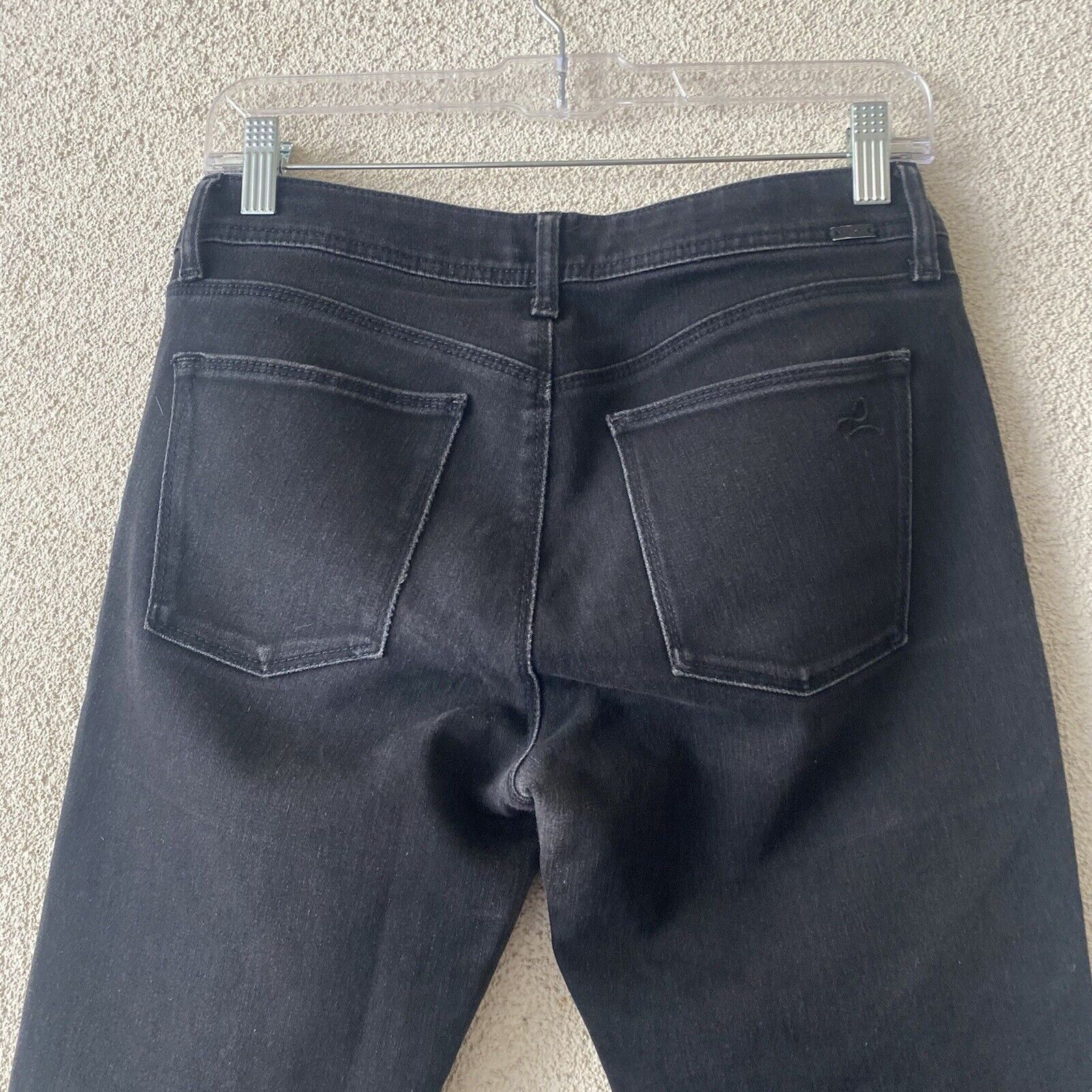 DL1961 DL1961 Womens Jeans Black Coco Curvy Straight Mid Rise Dark Size 27" / US 4 / IT 40 - 12 Thumbnail