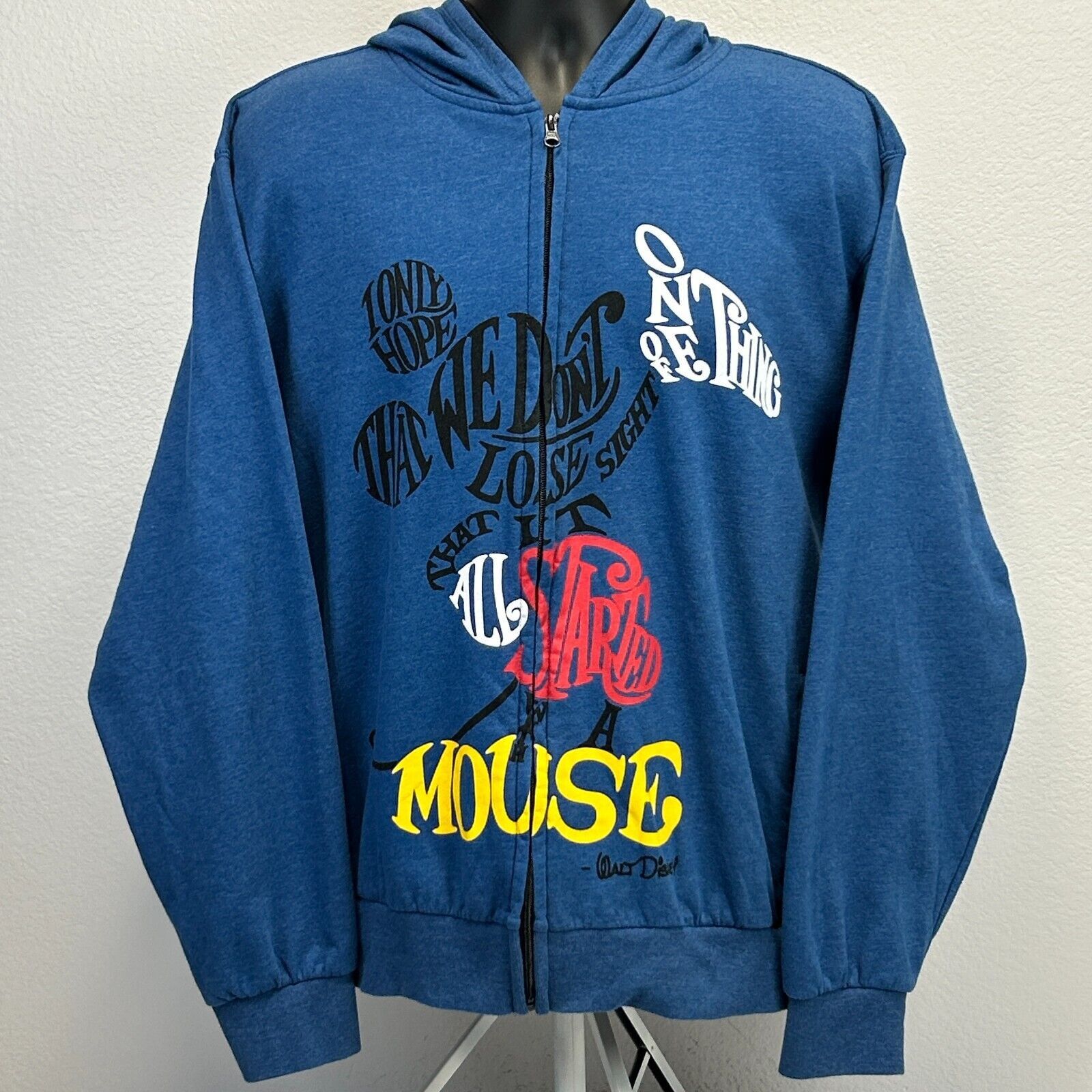 Disney Walt Disney It All Started With a Mouse Hoodie XL X-Large Size US XL / EU 56 / 4 - 2 Thumbnail