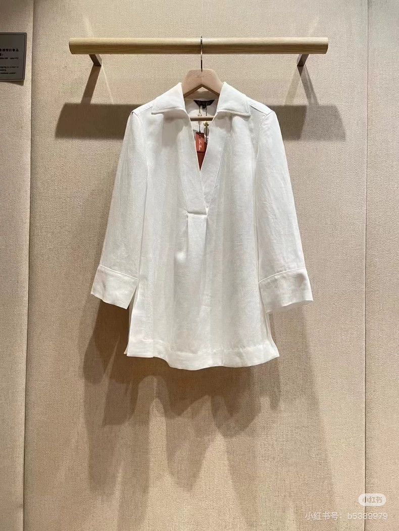Loro Piana LORO PIANA White linen top Size S / US 4 / IT 40 - 3 Thumbnail