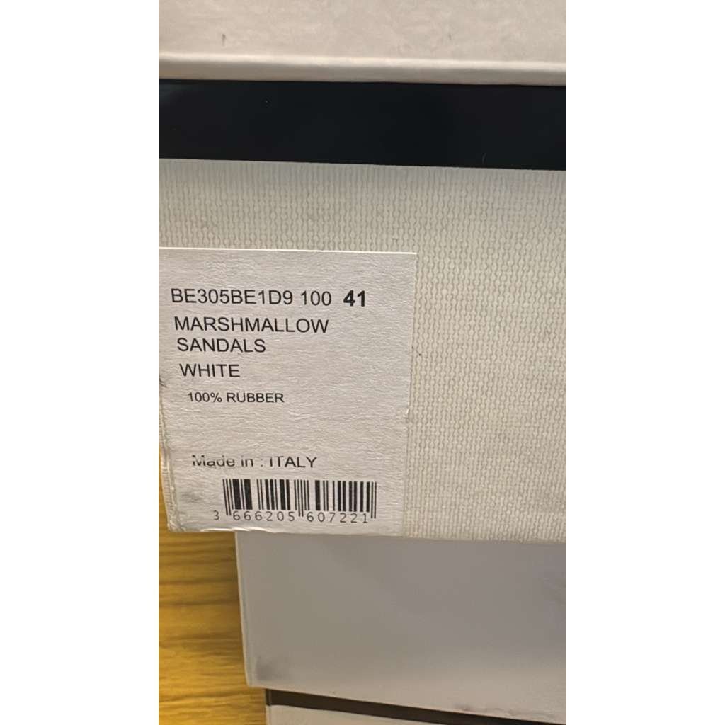 Givenchy o1rshd1 Q:2 / Women's Marshmallow Sandals in White 41 Size US 11 / IT 41 - 17 Thumbnail