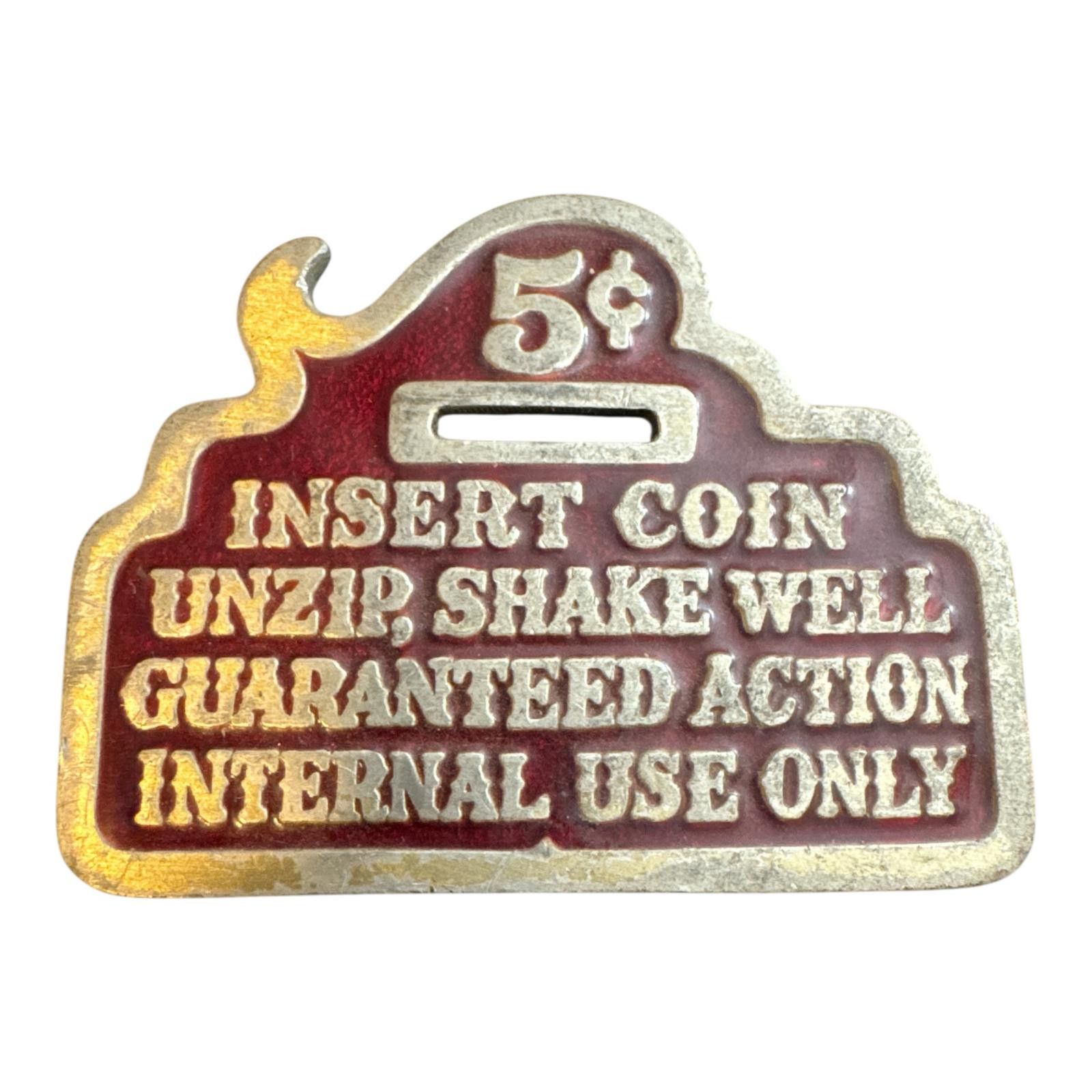 Other Vintage 1979 Pewter Coin Slot Sign Belt Buckle Insert Coin Size ONE SIZE - 1 Thumbnail