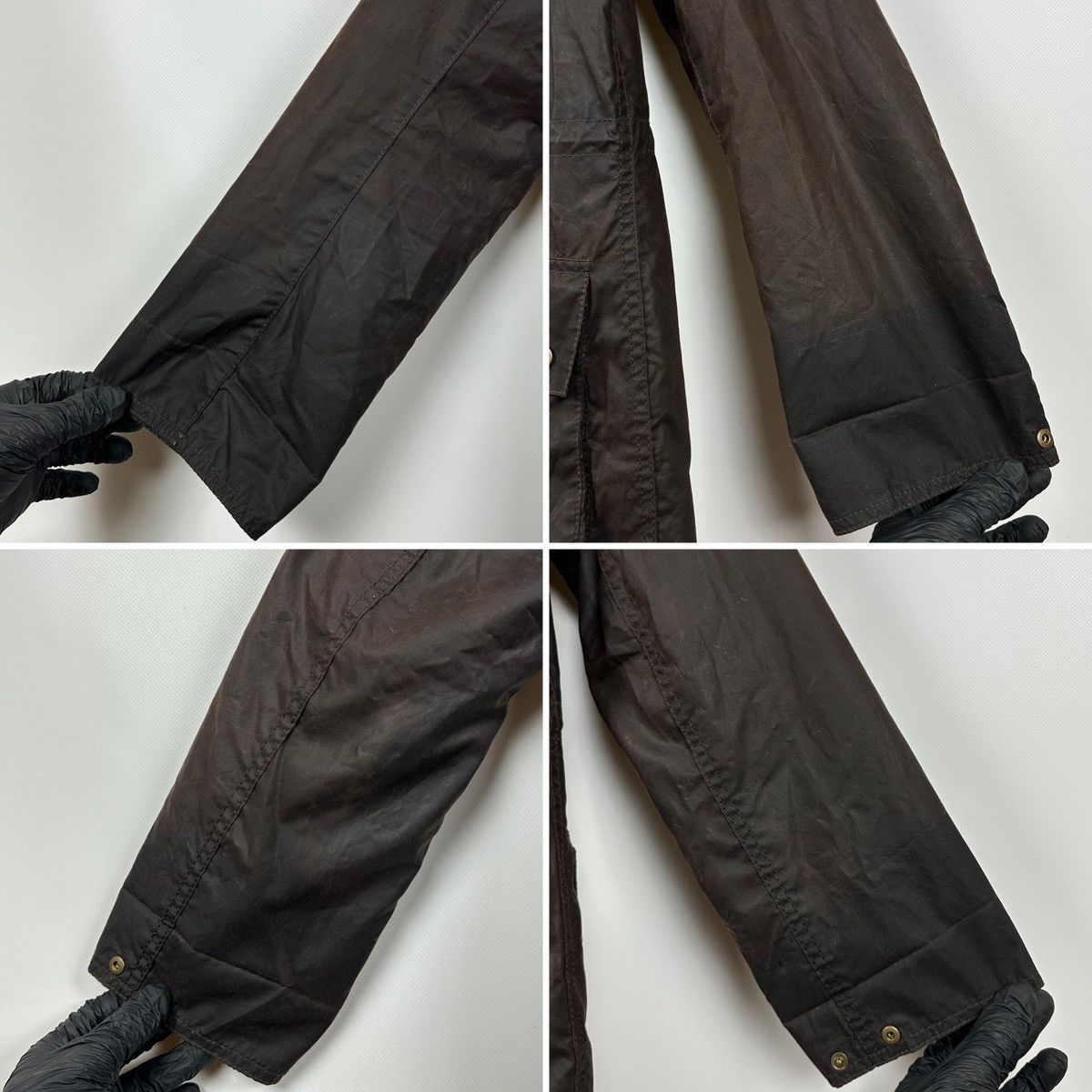 Barbour Retail Vintage Durham Brown Waxed Coat Jacket