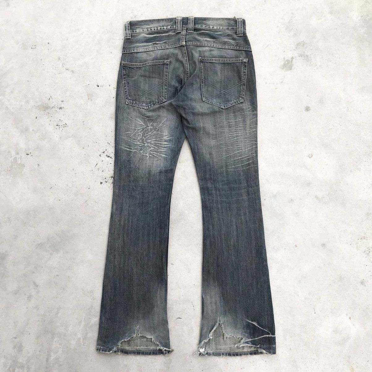 Hysteric Glamour Y2K Sorriedere / Hysteric Glamour Style Flare Jeans Denim Size 30" / US 8 / IT 44 - 2 Thumbnail