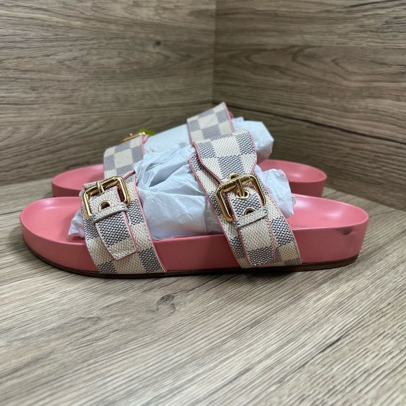 Louis Vuitton Louis Vuitton Bom Dia Checkerboard Slide Sandals 0079 Size US 8 / IT 38 - 1 Thumbnail