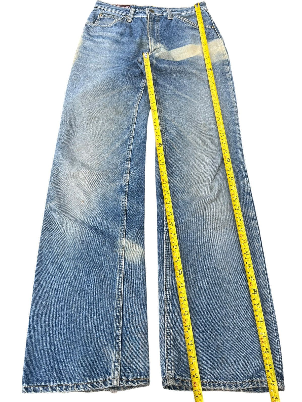 Japanese Brand Vintage Japanese Brand Blue Faded Washed Straight Cut Jeans Size US 28 / EU 44 - 10 Thumbnail