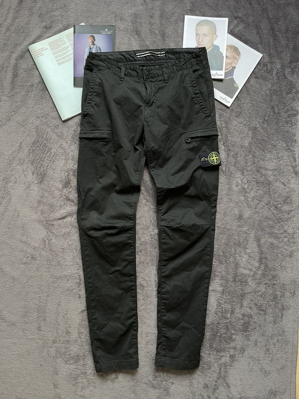 ストーンアイランド　カーゴパンツ　ブラック　W31 ストーンアイランド STONE ISLAND メンズ カーゴパンツ ブラック
