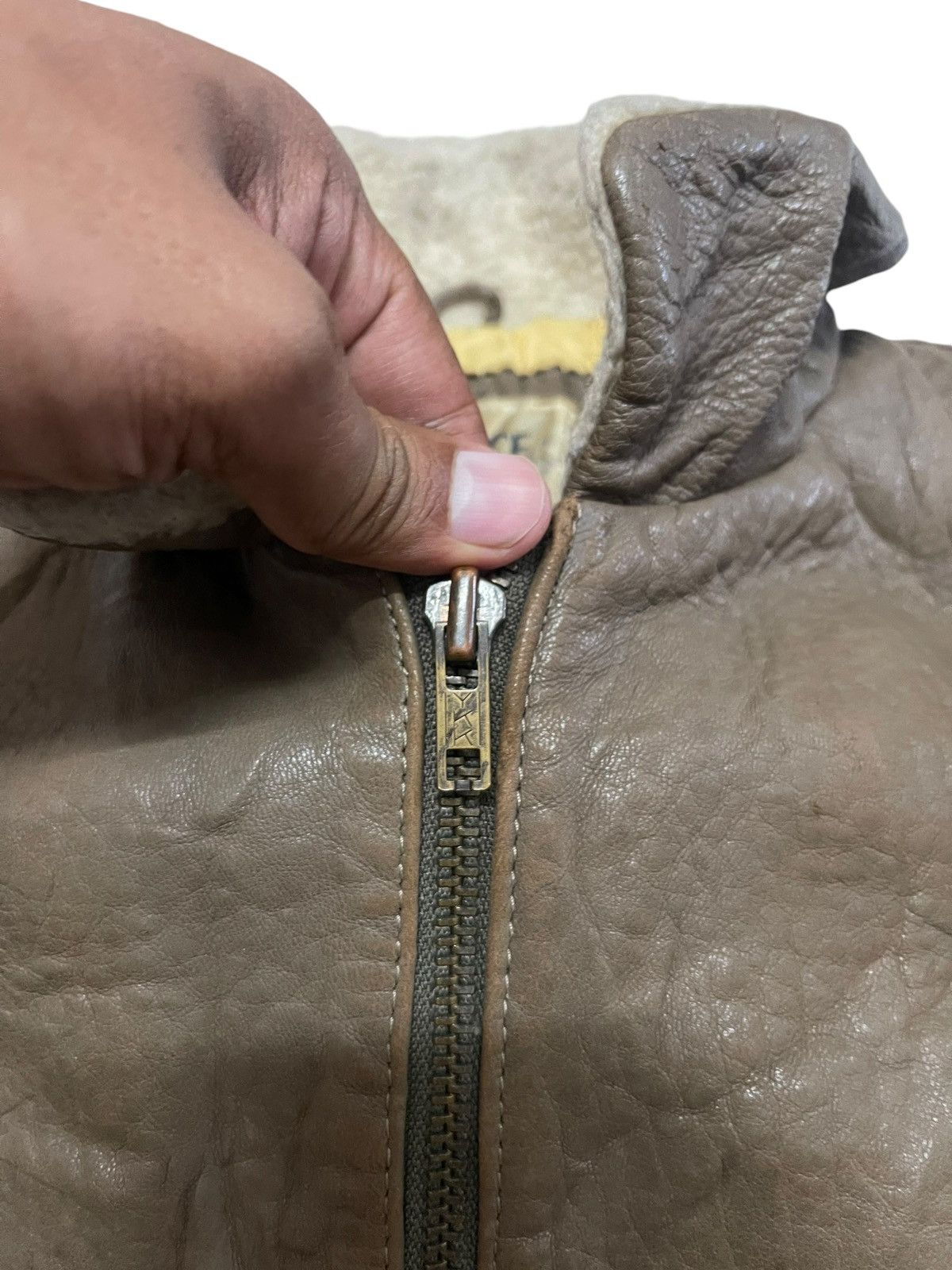 Other LEATHER JACKET ARMY Size US L / EU 52-54 / 3 - 4 Thumbnail