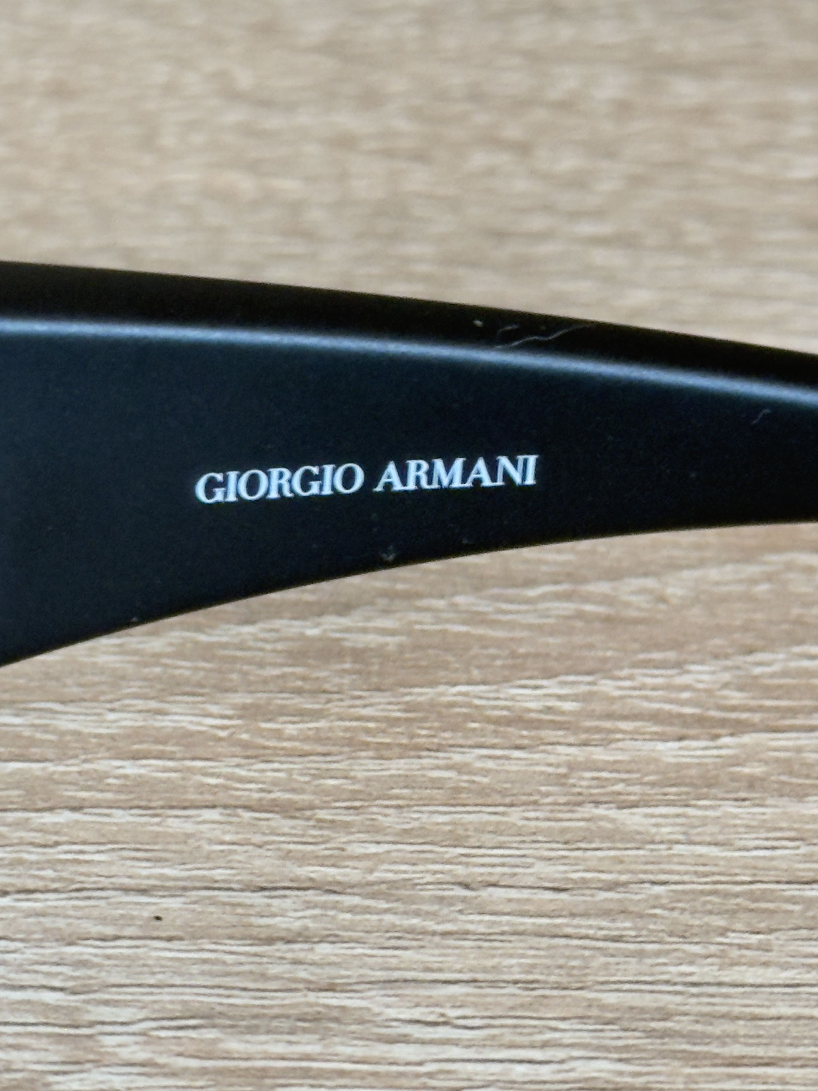 Giorgio Armani Black sunglasses tight mask giorgio Armani rare Size ONE SIZE - 9 Thumbnail