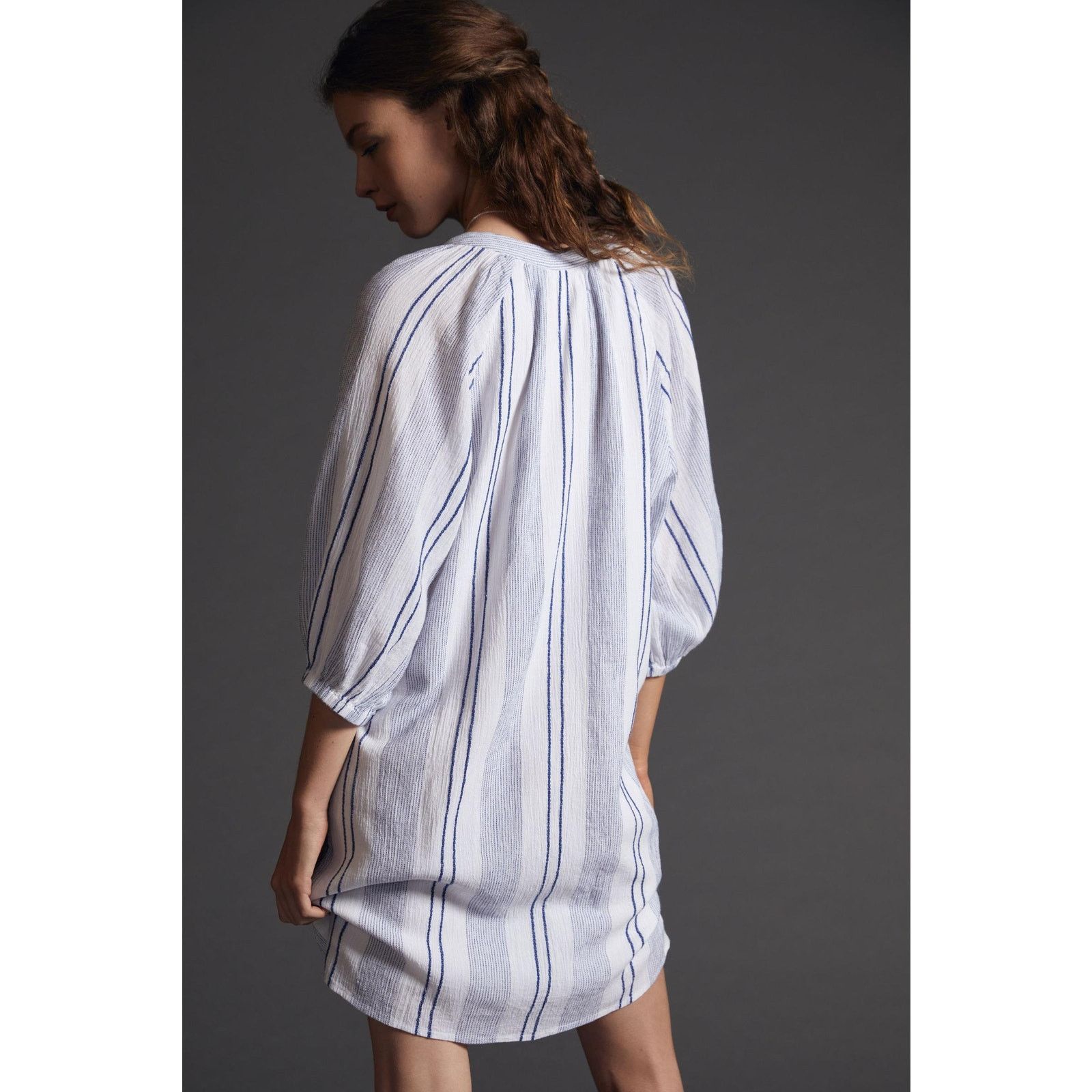 Anthropologie New Anthropologie Sundry Striped Henley Dress $188 SMALL (1) Size S / US 4 / IT 40 - 3 Thumbnail