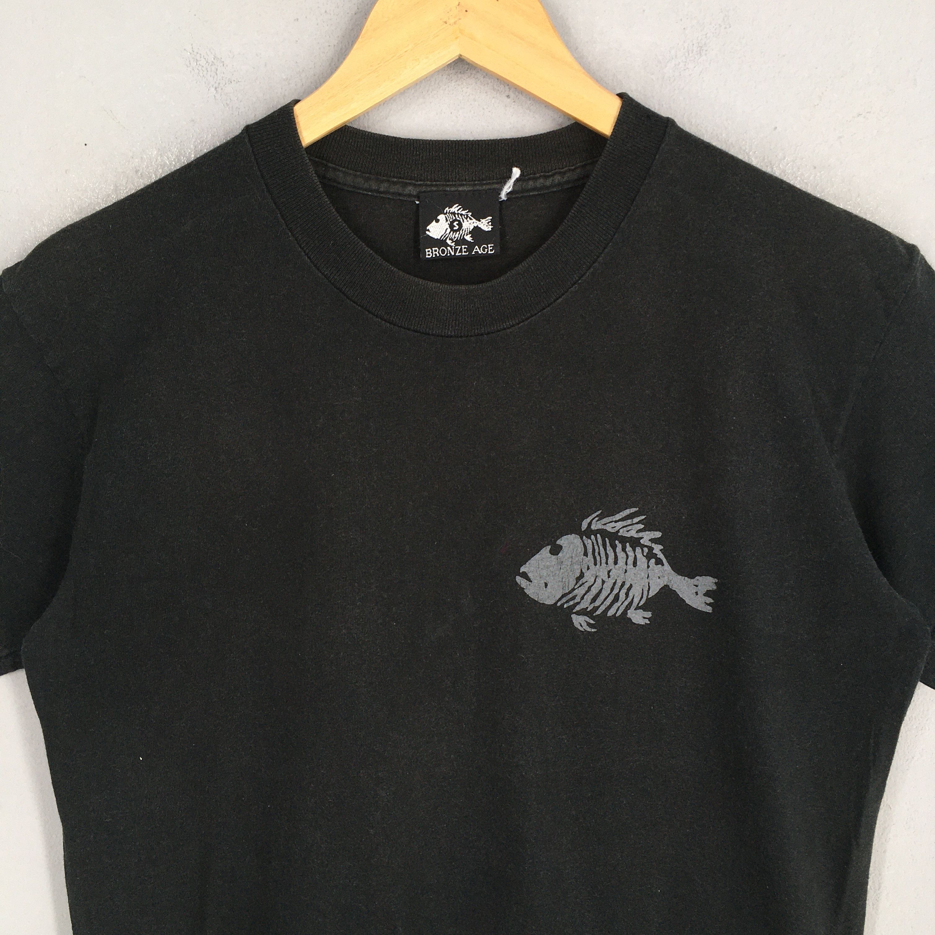 Other Vintage Bronze Age Skate Fish Bones Black T shirt Small Size US S / EU 44-46 / 1 - 3 Thumbnail