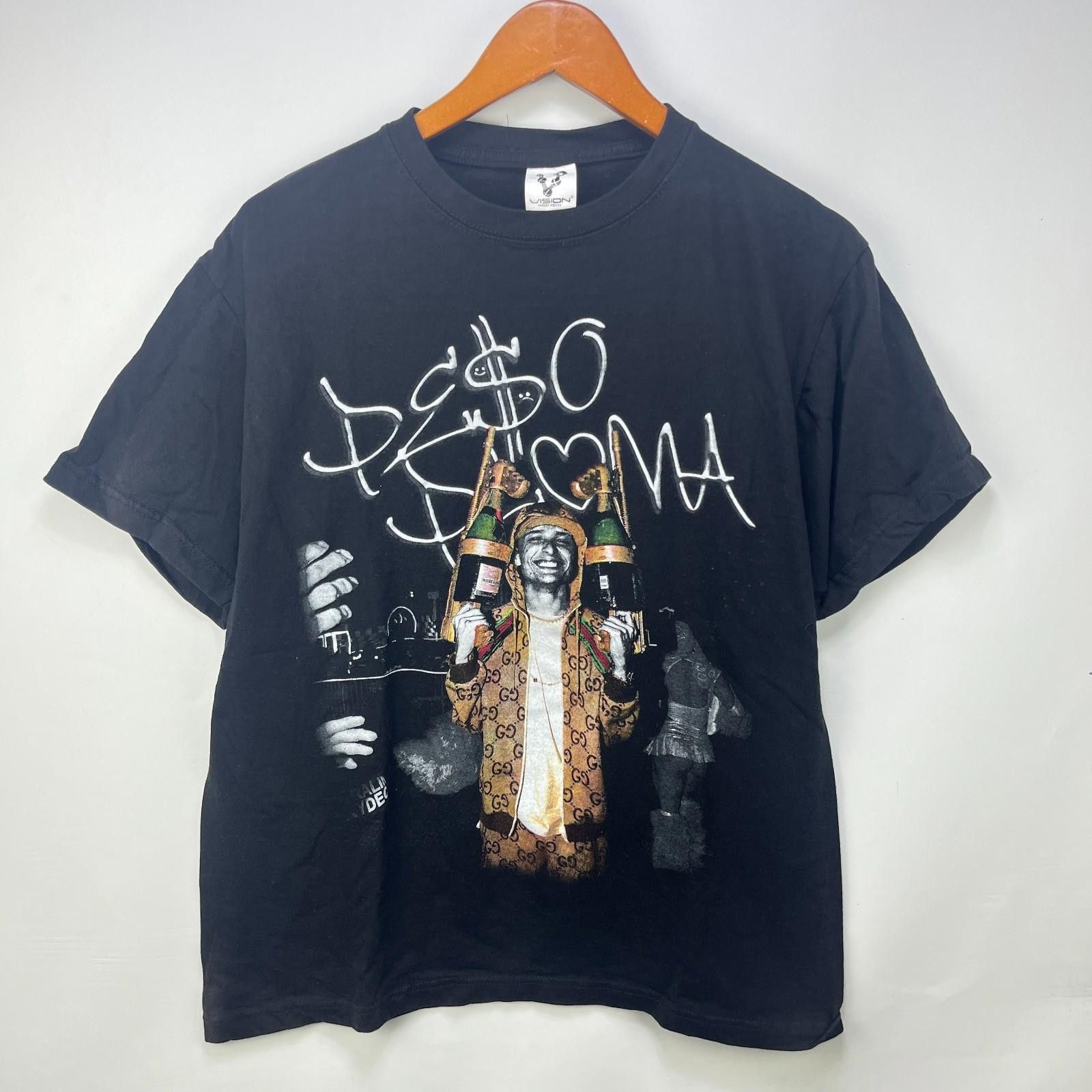 Vintage Peso Pluma Corridos Tumbados Bootleg T Shirt Large Mexico Size US L / EU 52-54 / 3 - 1 Thumbnail