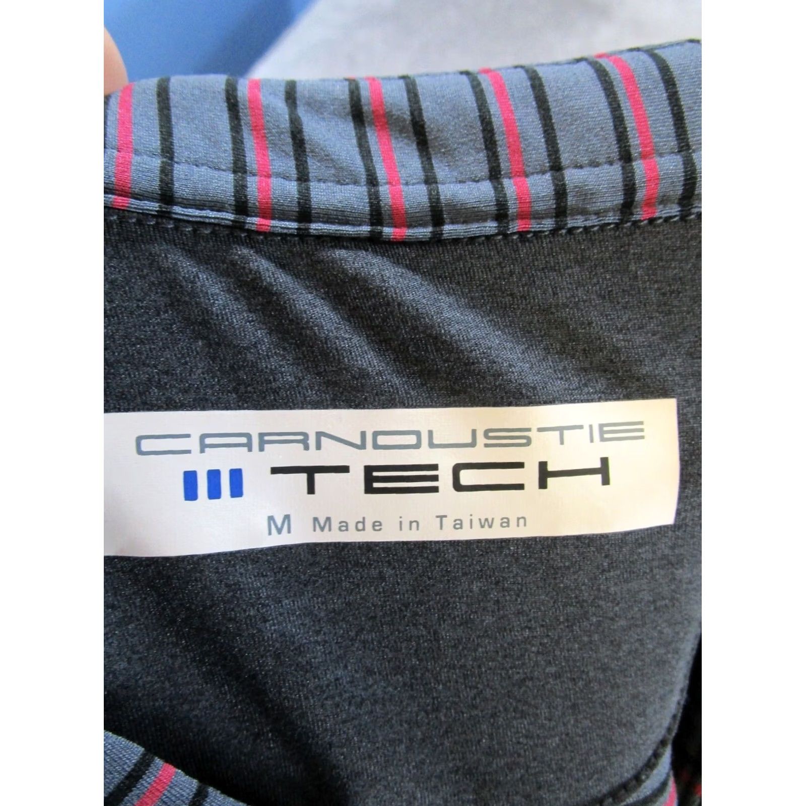 Vintage Carnoustie Tech Polo Shirt Mens Medium Black Red Gray Ryder Cup Shirt Polo Button-Down Short Sleeve Golf Mens M Size US M / EU 48-50 / 2 - 4 Thumbnail