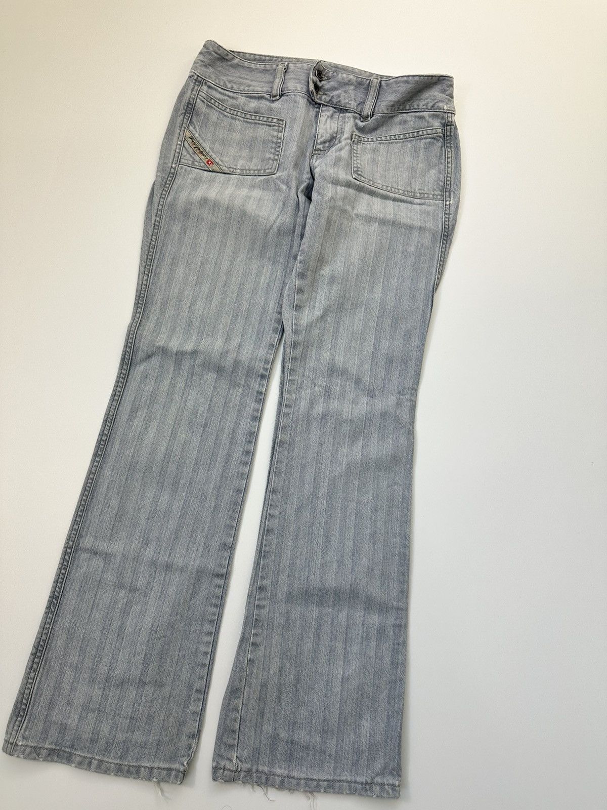 Diesel Diesel Flared Light Denim Jeans 27 Size Made In Italy Size 27" / US 4 / IT 40 - 4 Thumbnail