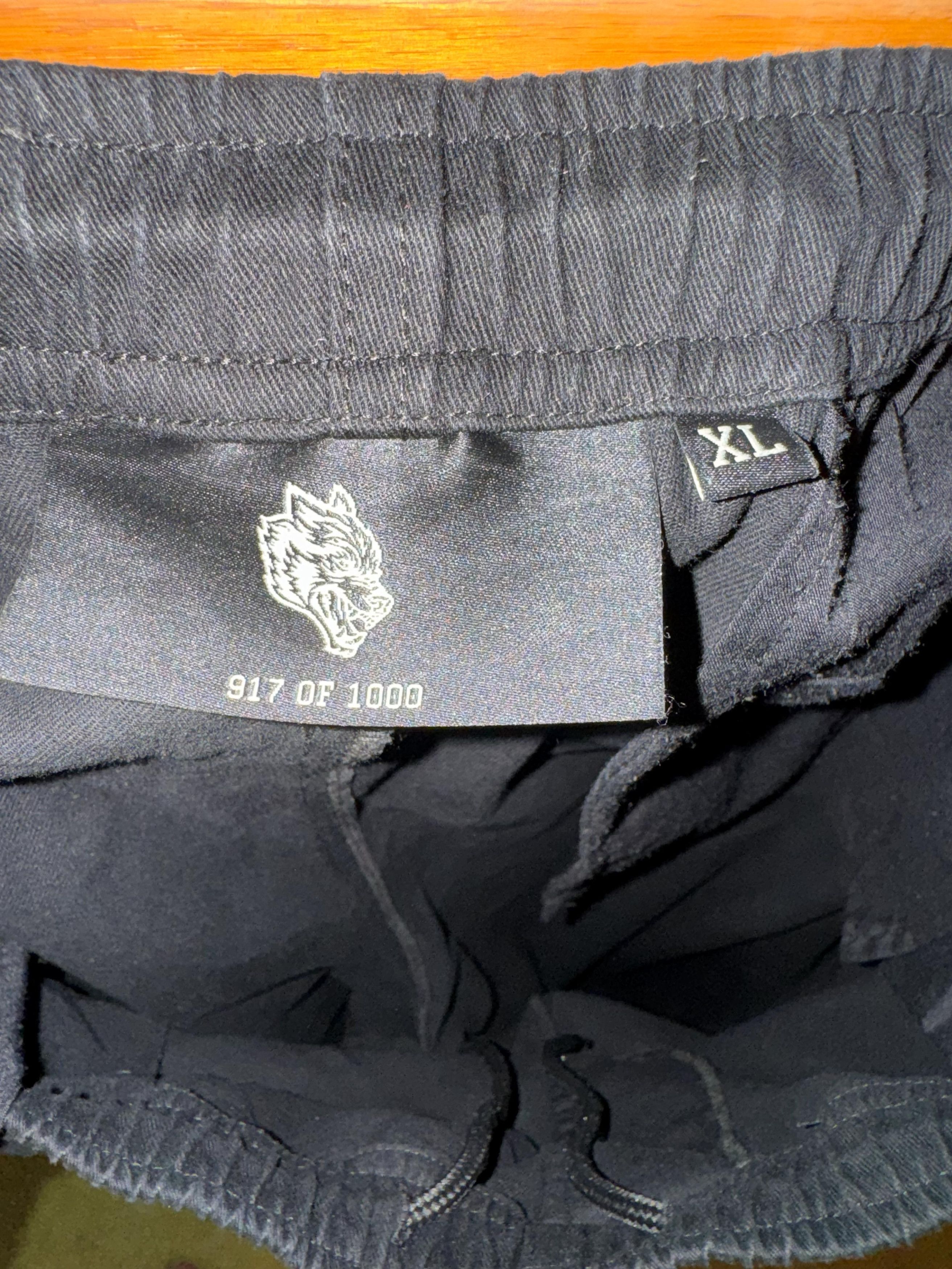 Darc Sport Darc Sport Wolves Black Twill Track Pants XL 917/1000 Size US 38 / EU 54 - 3 Thumbnail