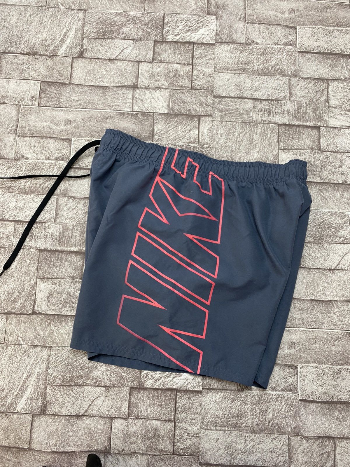 Nike × Vintage Vintage Y2K style shorts big logo swim M Size US 32 / EU 48 - 2 Thumbnail