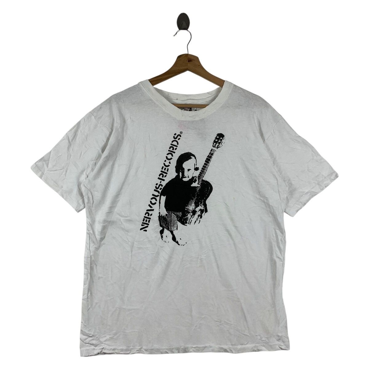 Band Tees Vintage deadstock NERVOUS RECORDS new york raptees tee Size US XL / EU 56 / 4 - 1 Thumbnail