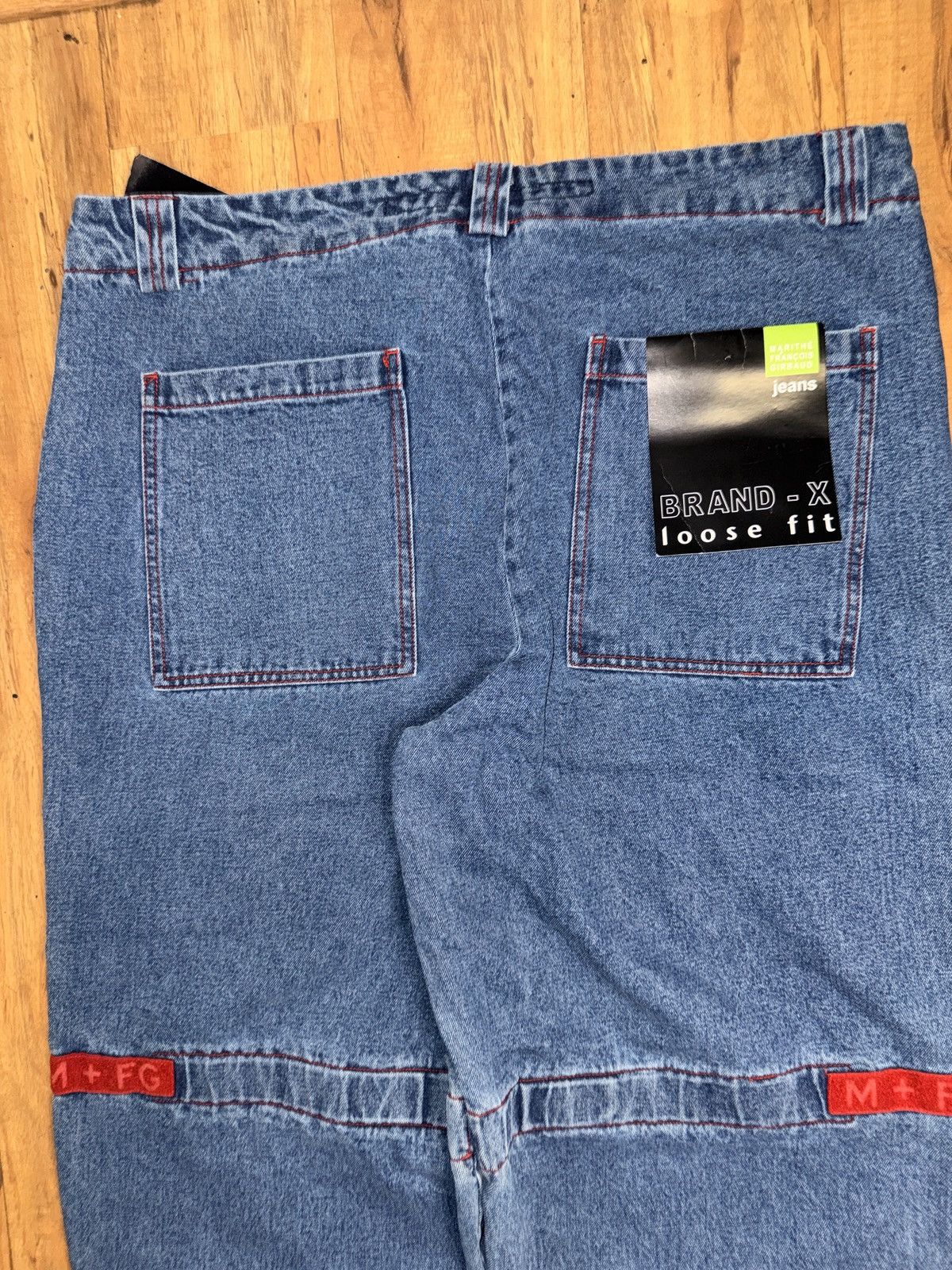 Marithe + Francois Girbaud Vintage 90s Marithe Francois Girbaud Wide-Leg Jeans Size US 44 / EU 60 - 13 Thumbnail