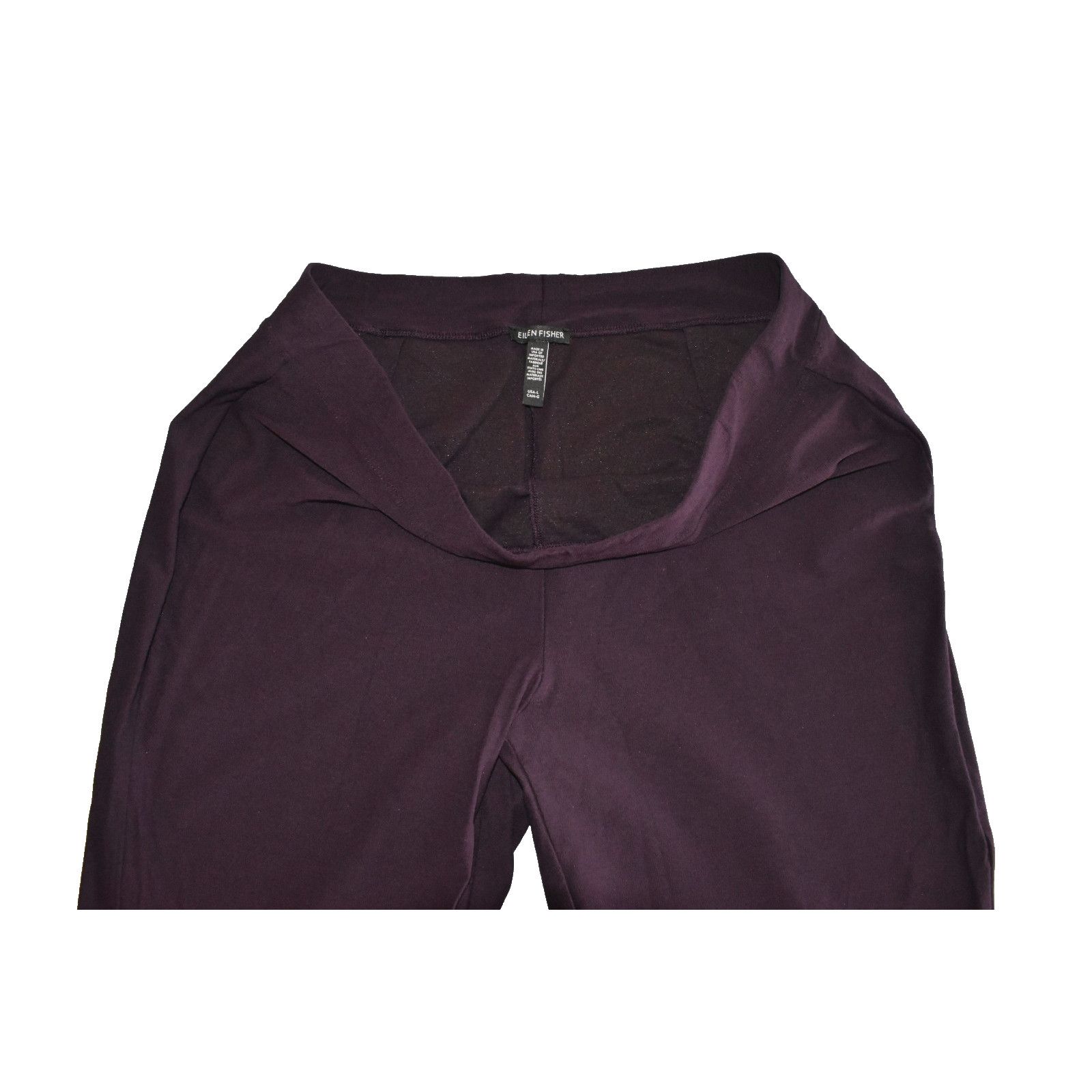 Eileen Fisher A5 NEW EILEEN FISHER Purple Stretch Viscose Pants Size L Size 34" / US 12 / IT 48 - 3 Thumbnail