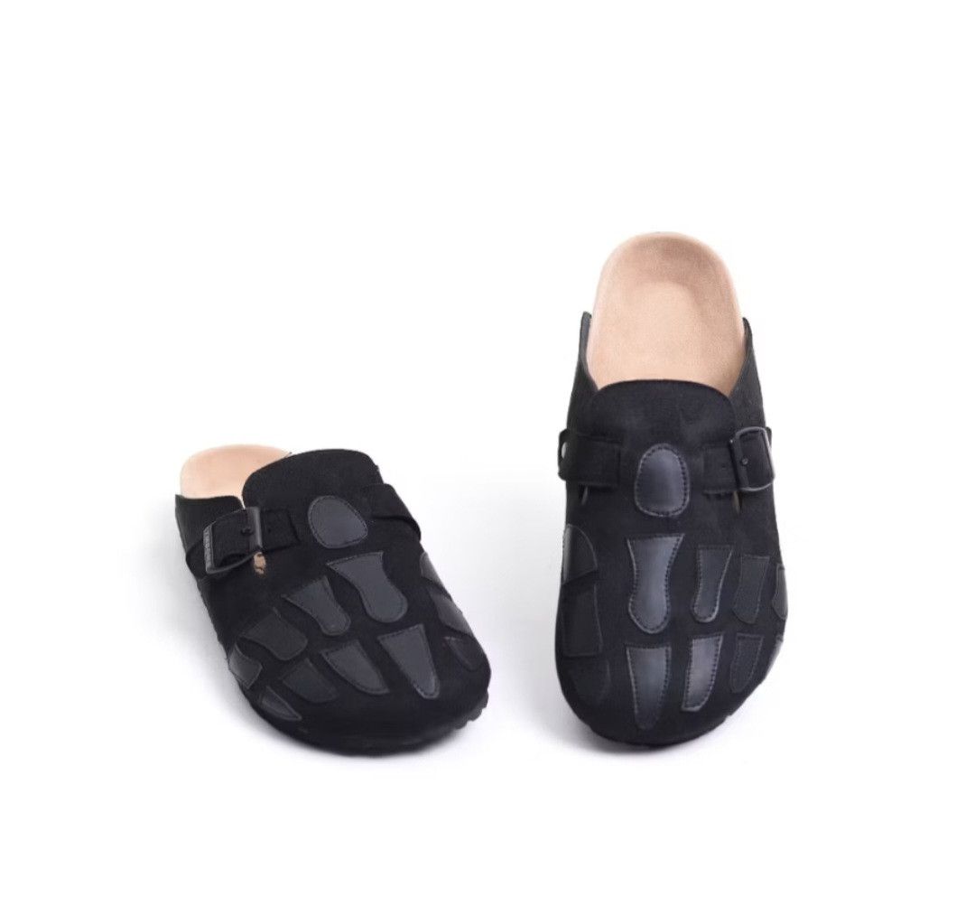 Japanese Brand Skull black Japanese style sandal Size US 8 / EU 41 - 4 Thumbnail