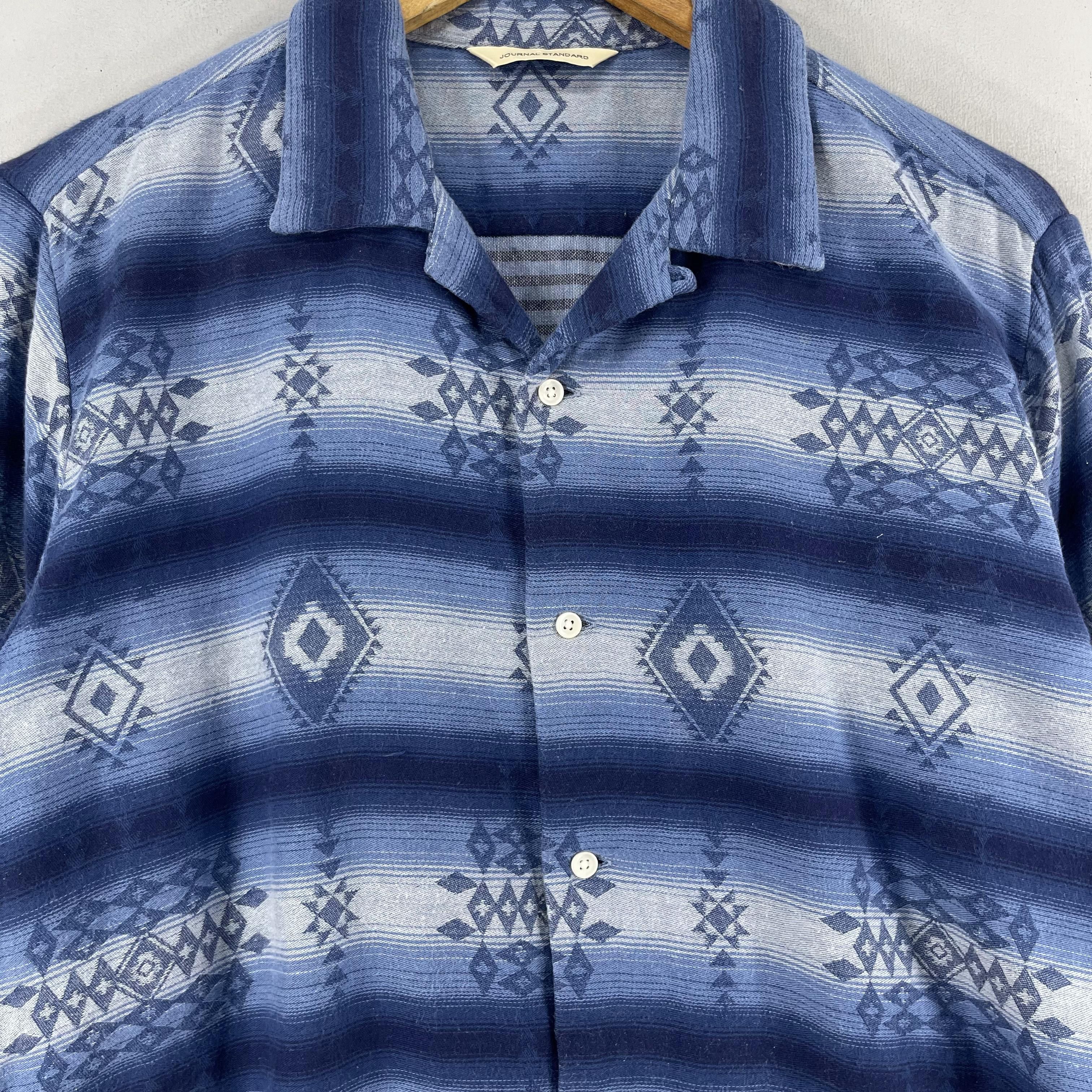 Japanese Brand × Vintage Vintage JOURNAL STANDARD Aztec Navajo Flannel Size US M / EU 48-50 / 2 - 2 Thumbnail