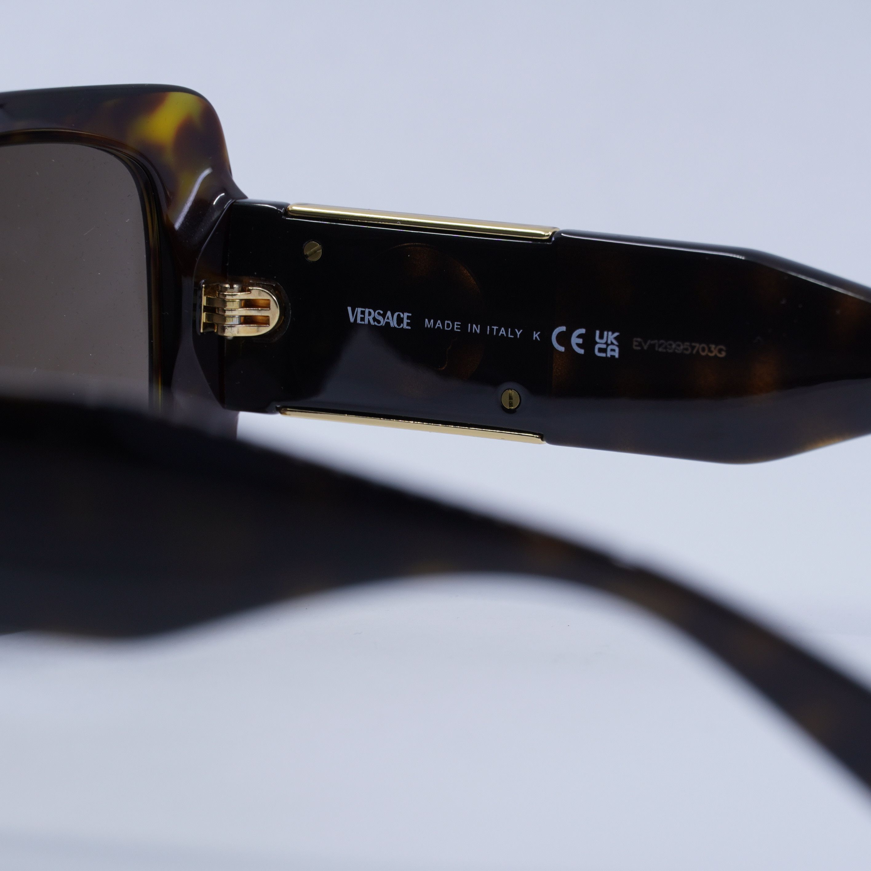 Versace Versace VE4405 108/73 Sunglasses Havana Square Frame Size ONE SIZE - 11 Thumbnail