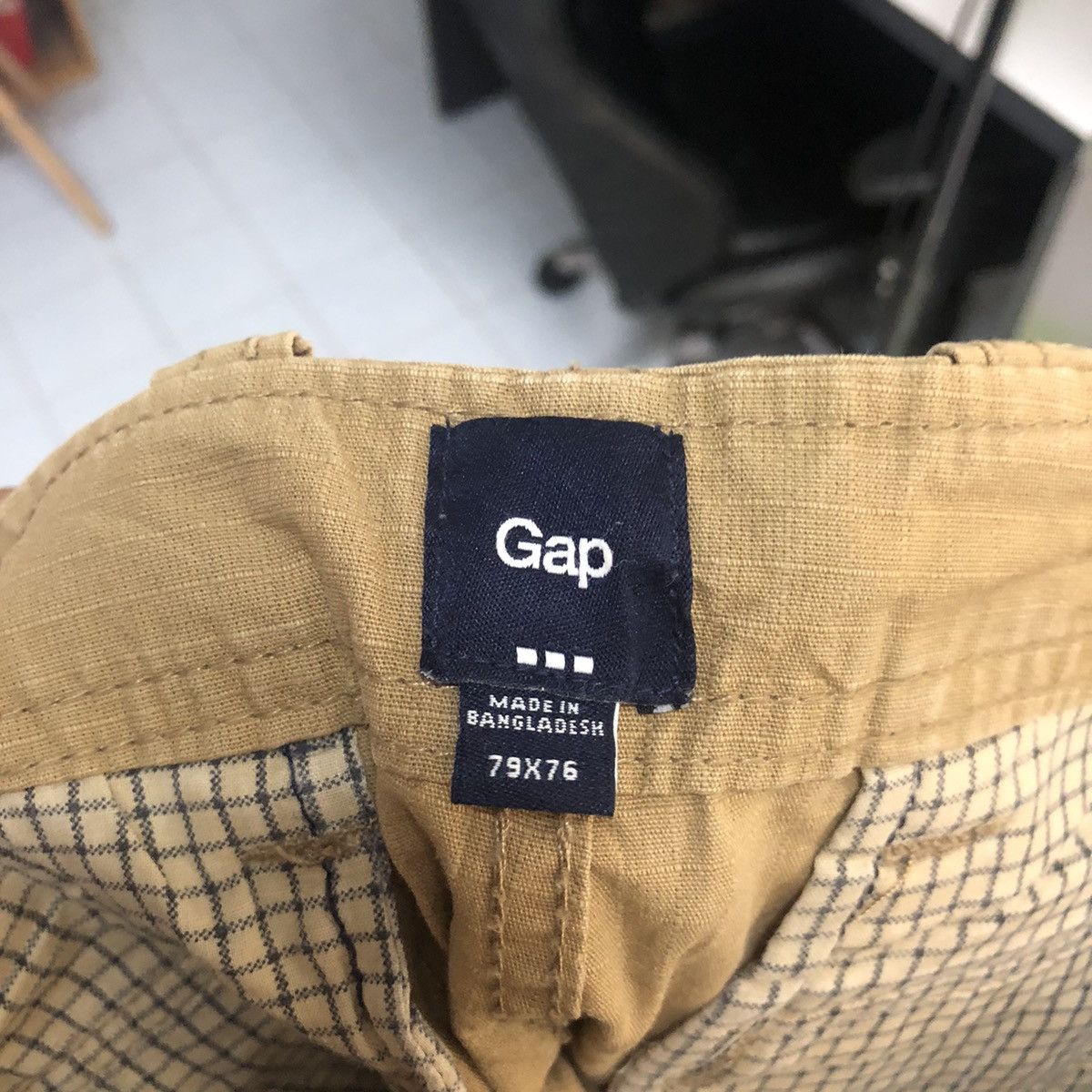 Japanese Brand DL Gap Brown Cargo Utility Multipocket Pants #C699 Size US 31 - 18 Thumbnail