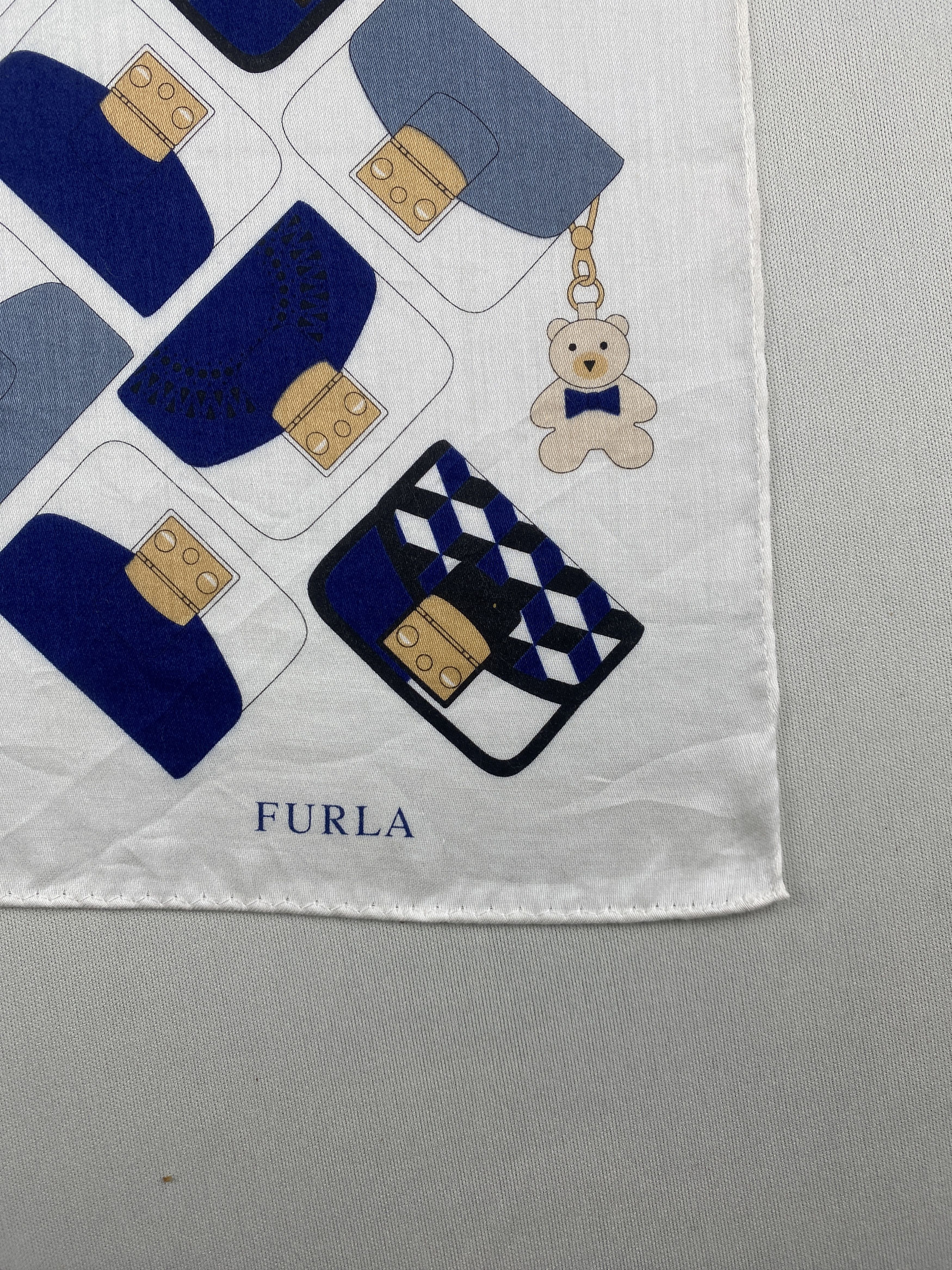Furla Vintage Furla Handkerchief Pocket Square Bandana HM0036 Size ONE SIZE - 5 Thumbnail