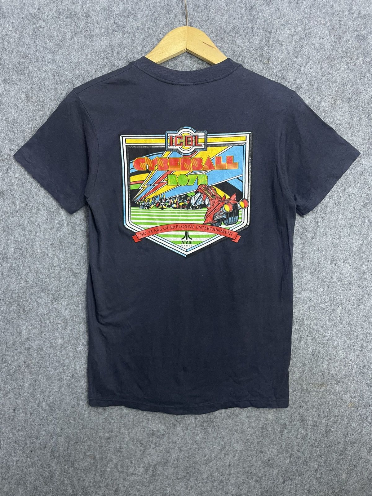 Vintage Vintage Atari Ganes Cyberball Promo T-Shirt Size US M / EU 48-50 / 2 - 1 Thumbnail