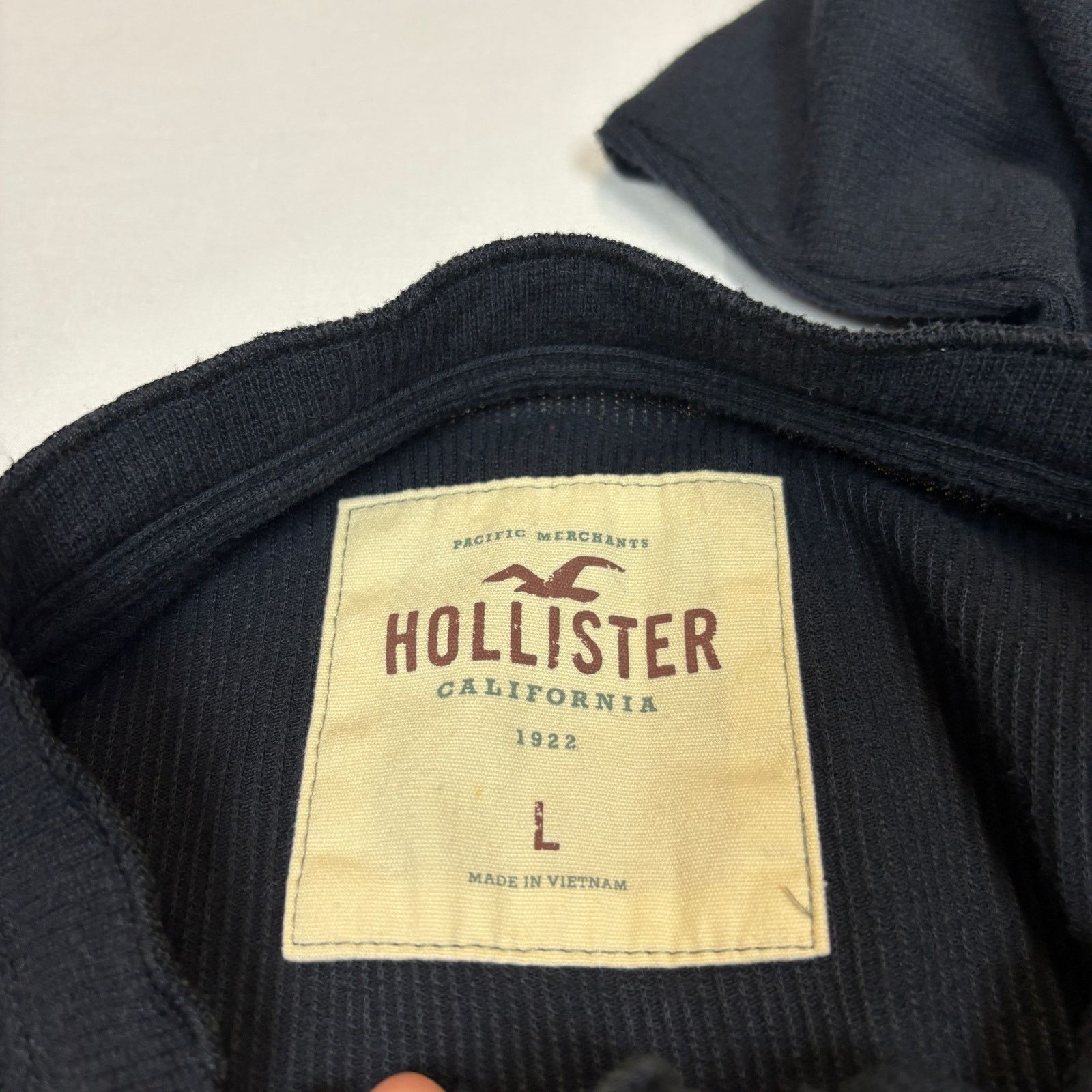 Hollister Hollister Thermal Henley Shirt Men's Large Ribbed Y2K Size US L / EU 52-54 / 3 - 5 Thumbnail