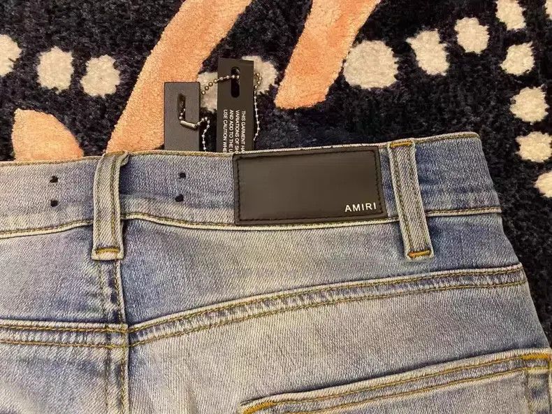 Amiri Amiri Classic cashew flower patchwork denim jeans size 30 Size US 30 / EU 46 - 6 Thumbnail