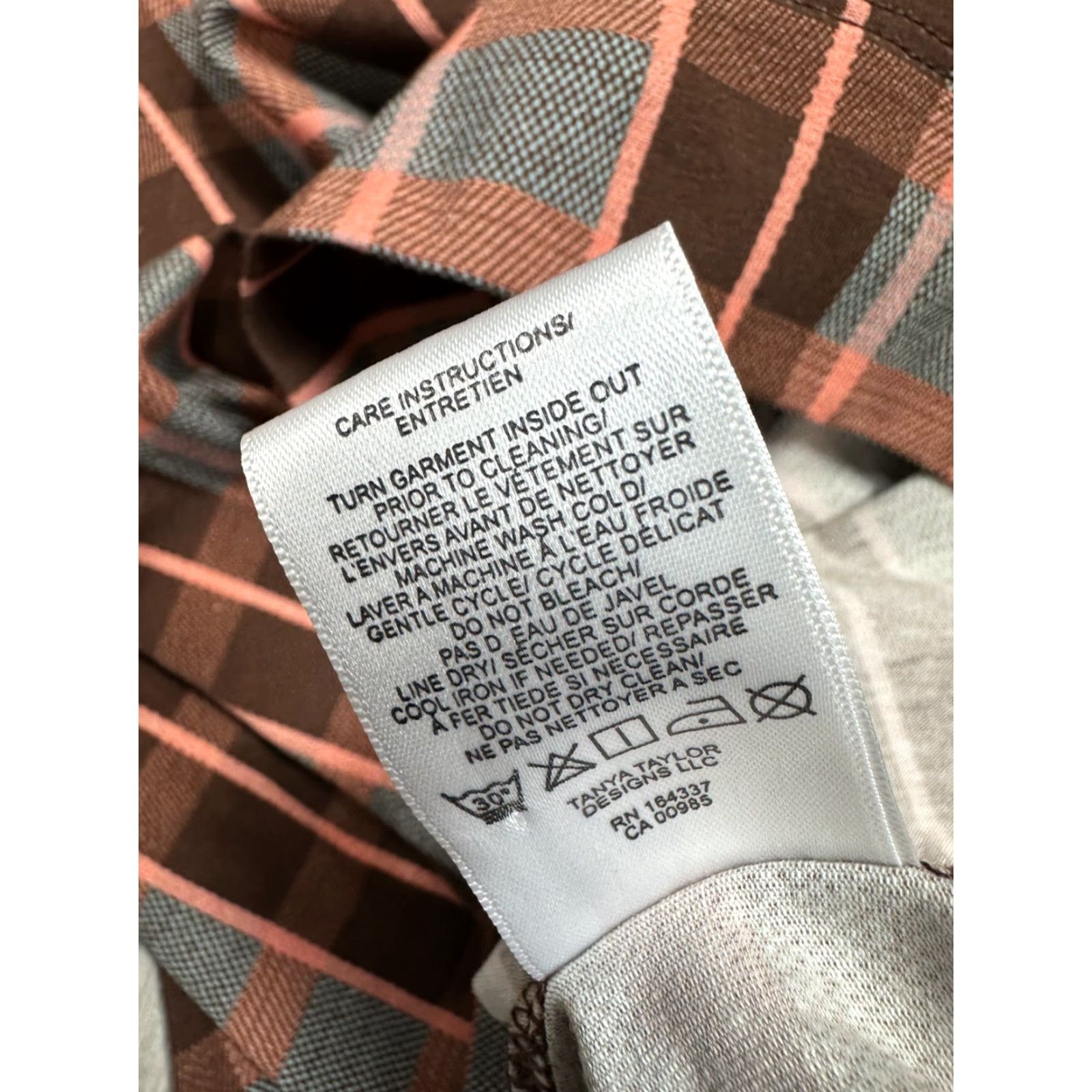 Tanya Taylor Tanya Taylor Designs Nancy Dress Gray Burgundy Plaid 1X NWT Organic Cotton Midi Dress Women Plus Jacket? Size XL / US 12-14 / IT 48-50 - 6 Thumbnail