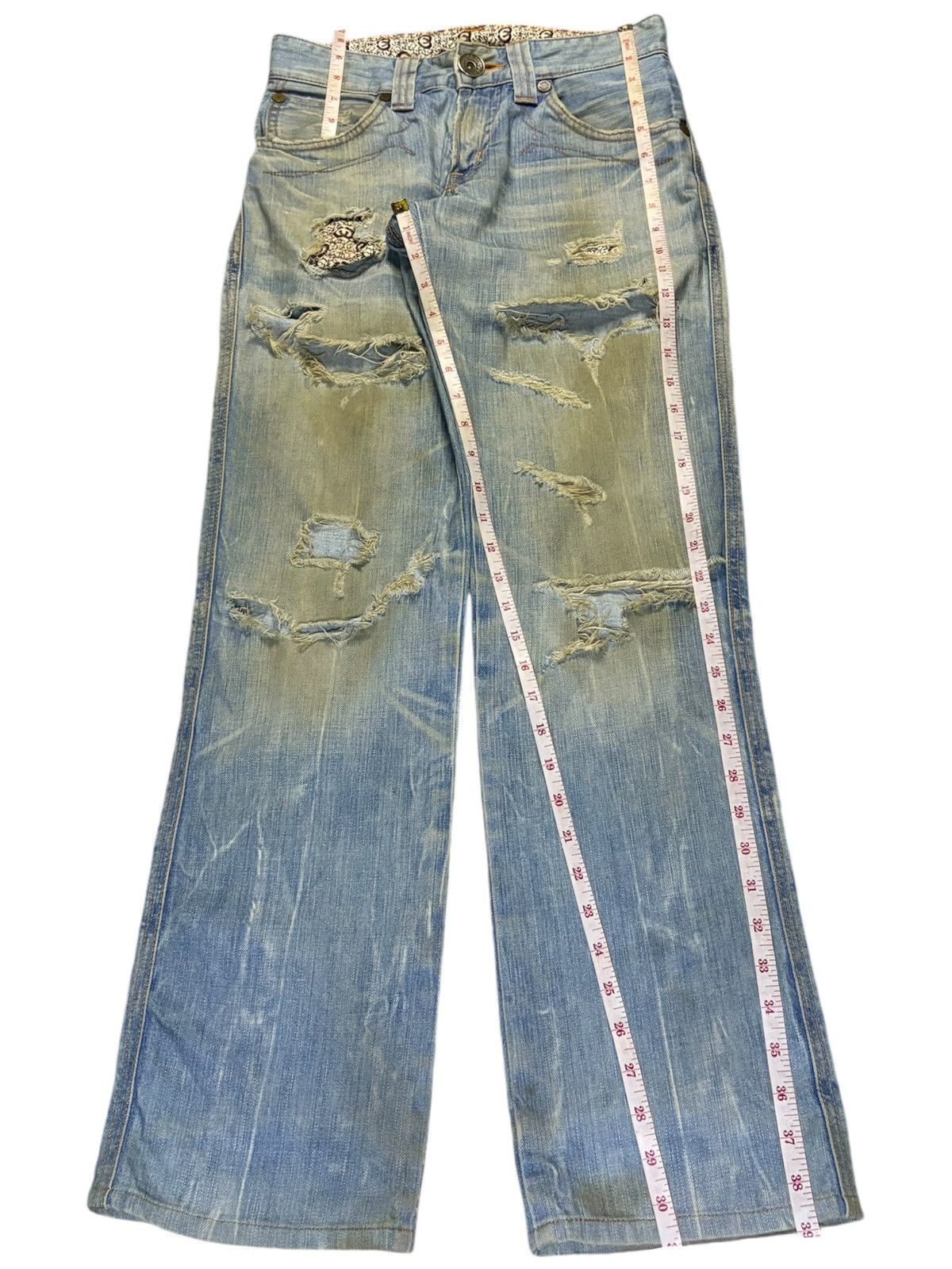 Edwin Vintage Japanese Edwin Mud Wash Distressed Loose Jeans Size US 28 / EU 44 - 14 Thumbnail