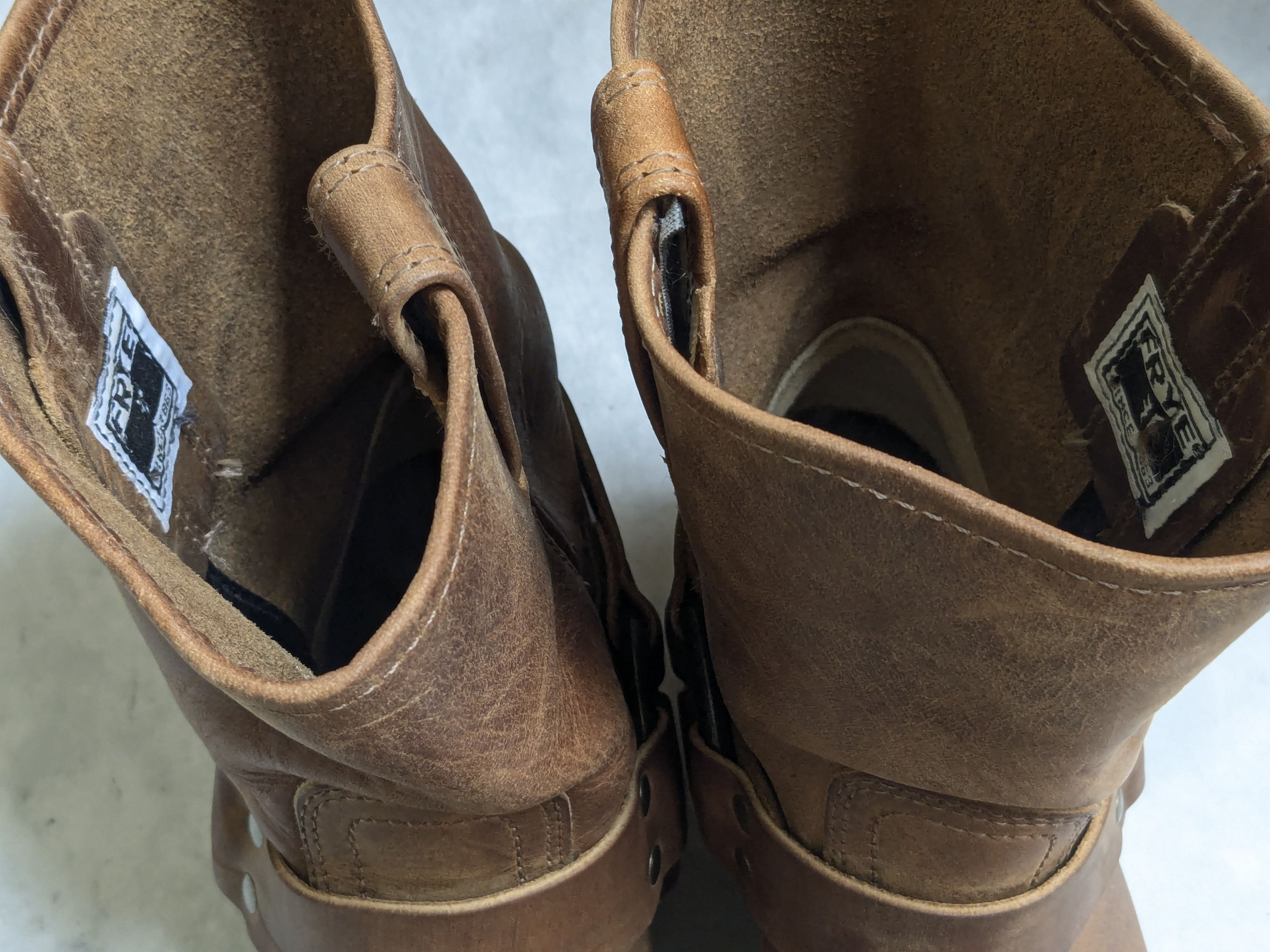 Frye Frye Harness Boots Brown Leather 9 M Buckle Size US 9 / EU 42 - 7 Thumbnail