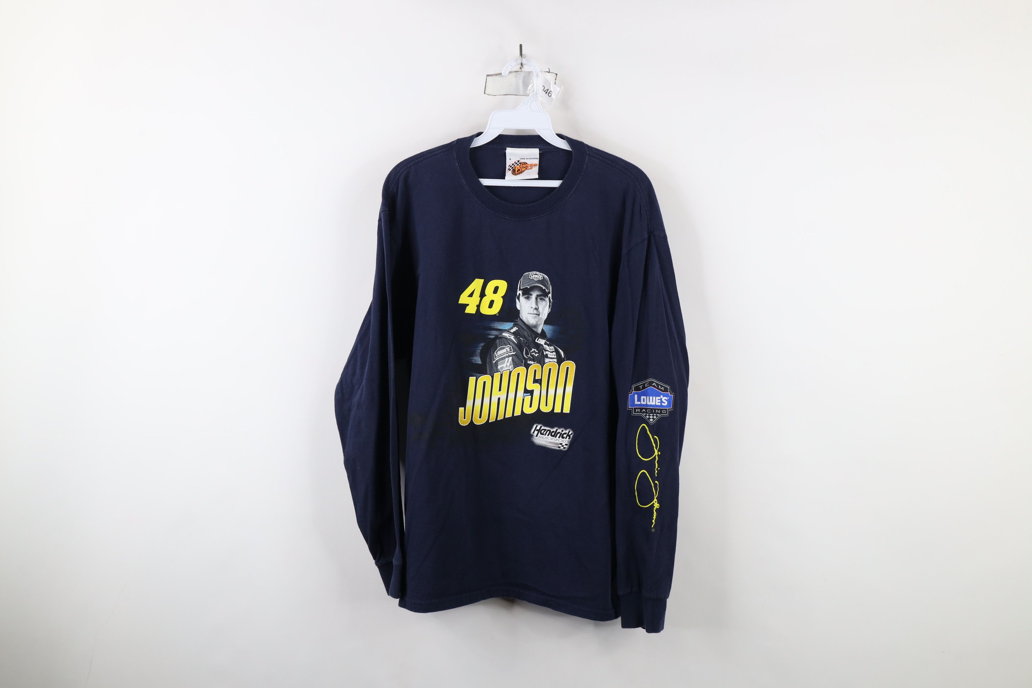 Vintage Vintage NASCAR Jimmi Johnson Racing Long Sleeve T-Shirt AOP Size US L / EU 52-54 / 3 - 1 Thumbnail