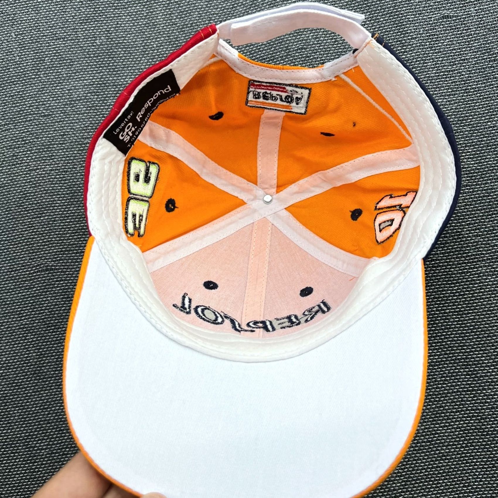 Honda Respond Repsol Honda GP Racing Apparel #36 #10 Joan Mir Luca Marini Orange Baseball Cap Unisex Adults One Size Adjustable Canvas Hat Size ONE SIZE - 5 Thumbnail