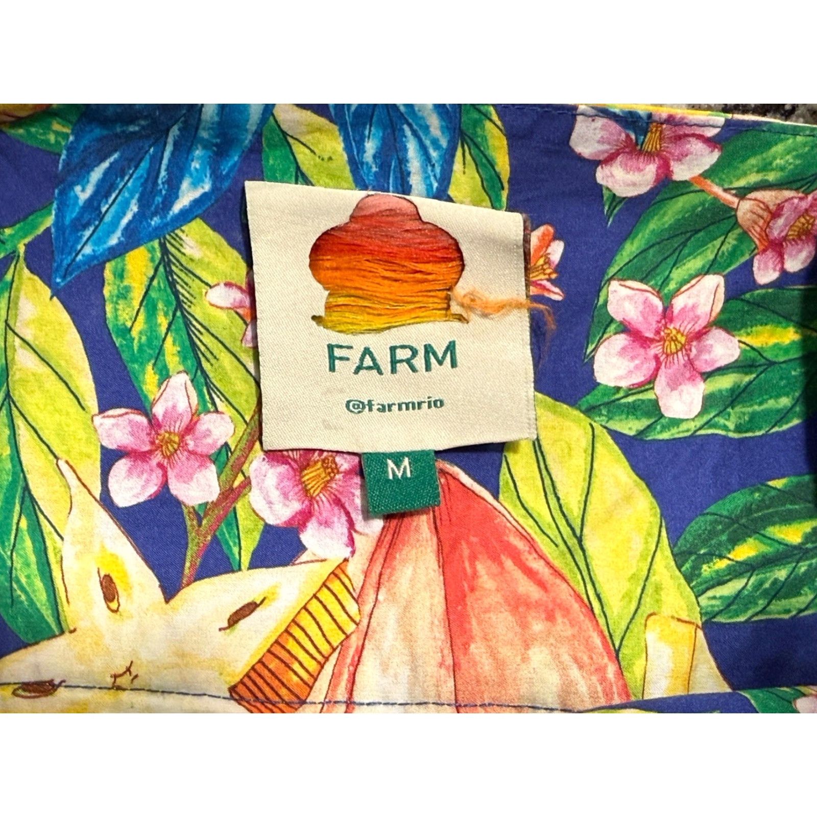 Farm Rio Farm Rio Caipirinha Mini Dress 100% Cotton Sleeveless Floral Printed Multi Day/Night Casual Womens M Size M / US 6-8 / IT 42-44 - 7 Thumbnail
