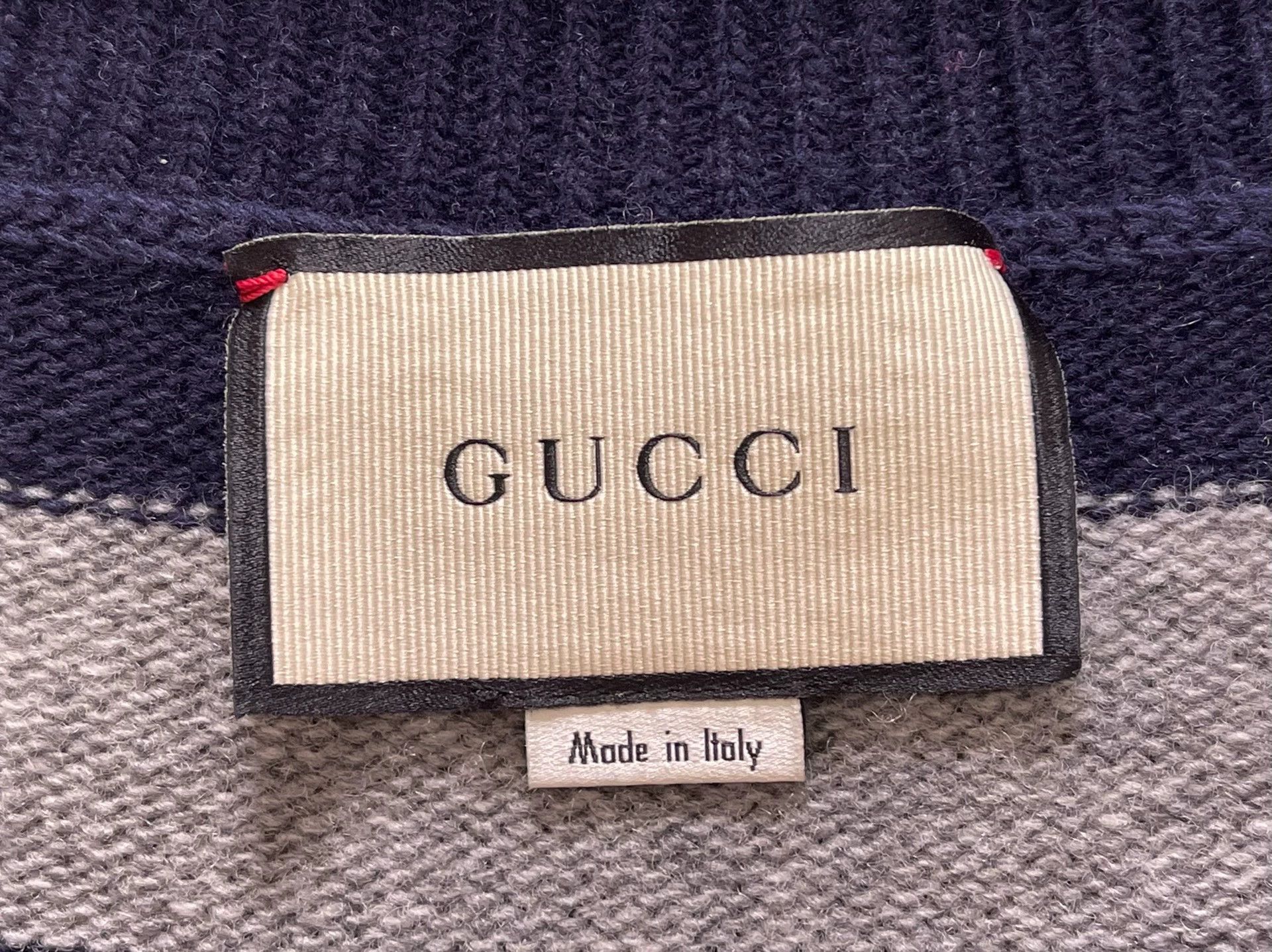 Gucci Gucci Basic Wool Sweater Black & Gray Men's XL Size US XXL / EU 58 / 5 - 4 Thumbnail