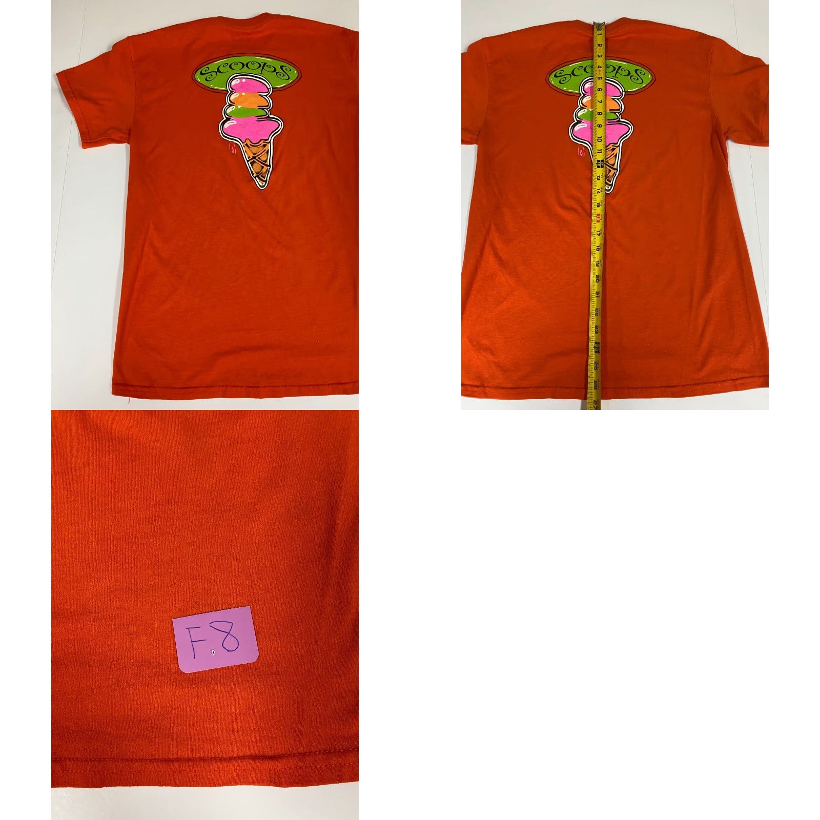 Gildan Gildan Ice Cream Mens Shirt M Orange Short Sleeve Cotton Polyester Logo T-Shirt Vintage? No (adjusted) Size US M / EU 48-50 / 2 - 8 Thumbnail