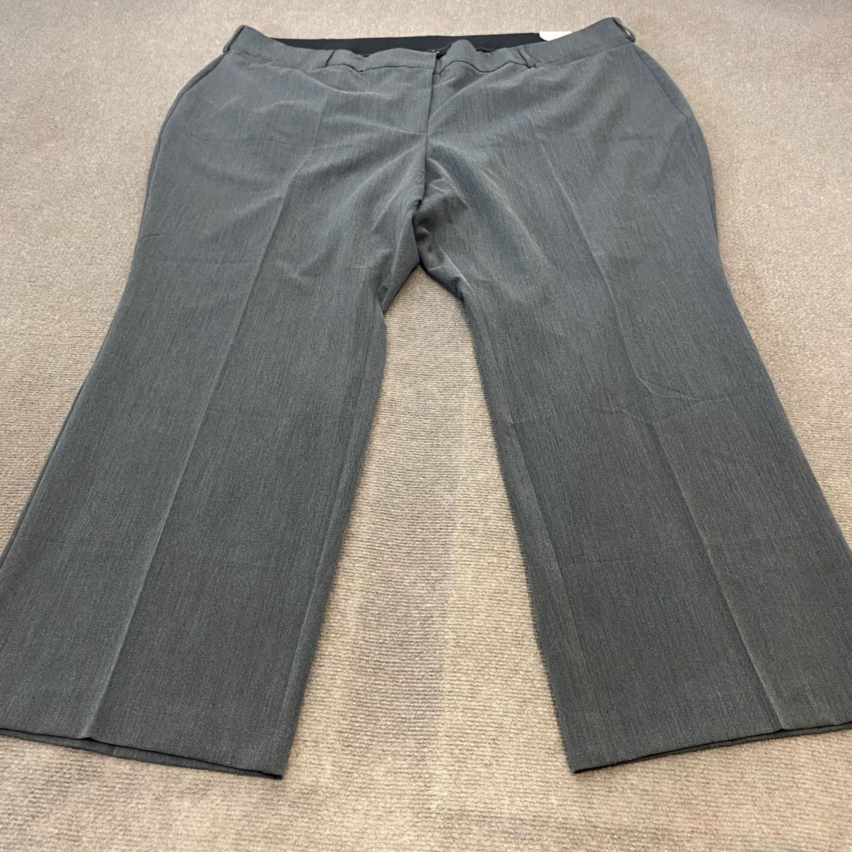 Vintage Lane Bryant Pants Womens 28 Gray Straight Leg The Perfect Drape Mid Rise Dress Pants Workwear Mens Size 28" / US 6 / IT 42 - 2 Thumbnail