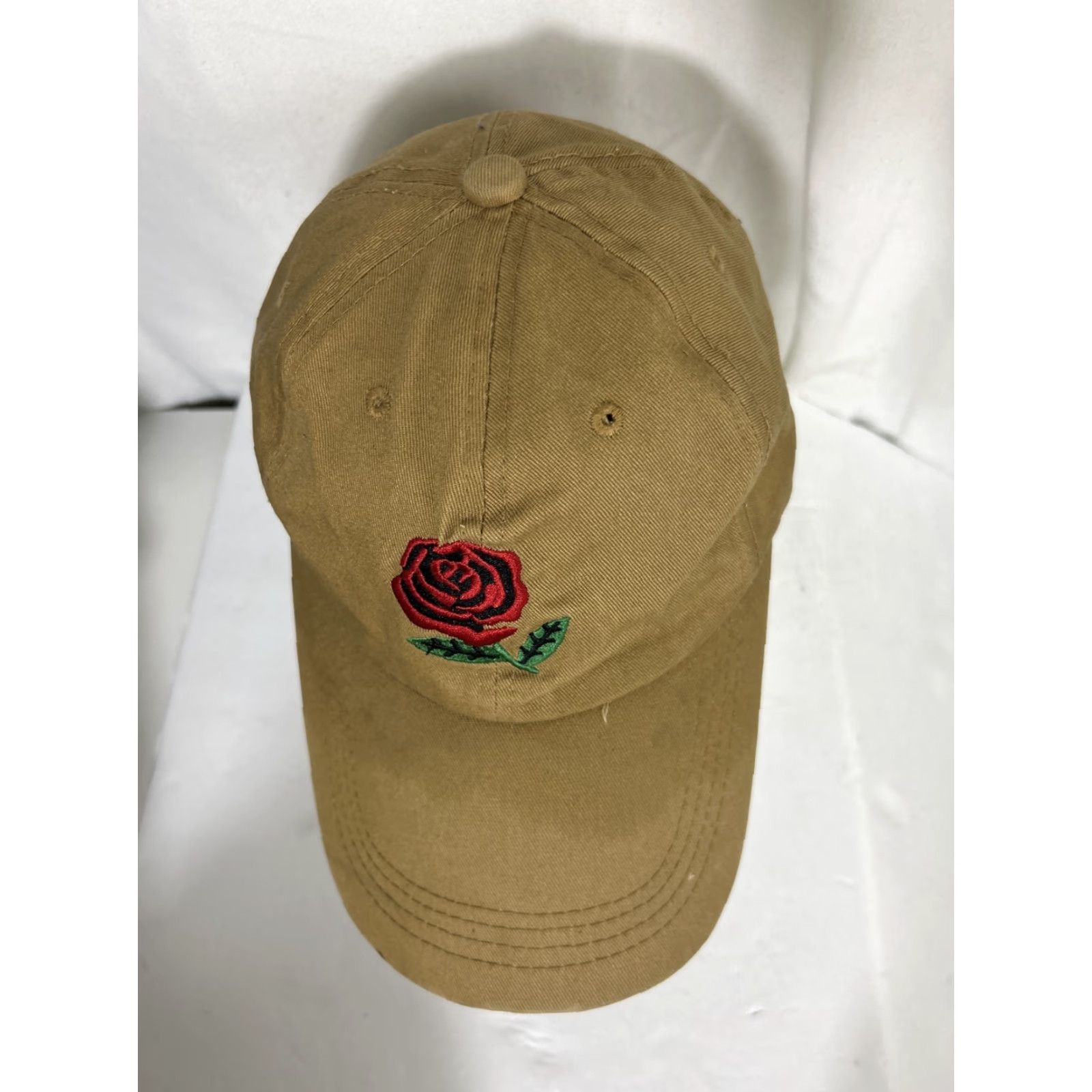 The Hundreds The Hundreds Rose Hat Baseball Cap Adult Adjustable Strapback Beige Tan/Beige Size ONE SIZE - 6 Thumbnail