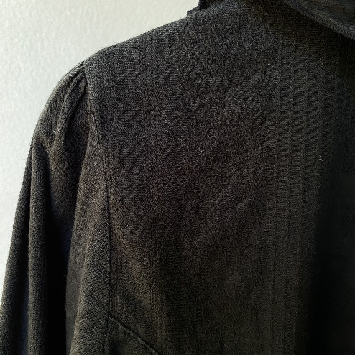 Japanese Brand PEACE NOW Y2K Punk Black Ruffled Long Sleeve Blouse Size M / US 6-8 / IT 42-44 - 11 Thumbnail