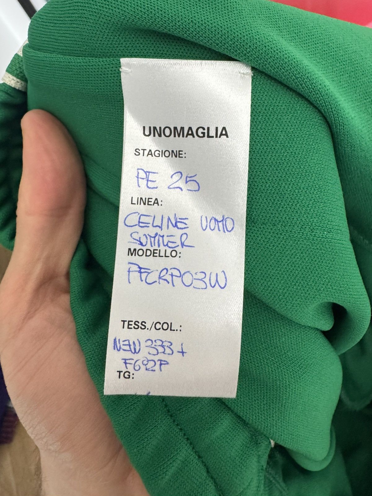Celine Celine Green Track Pants Hedi Slimane Mini Logo Sample Rare Size US 32 / EU 48 - 8 Thumbnail