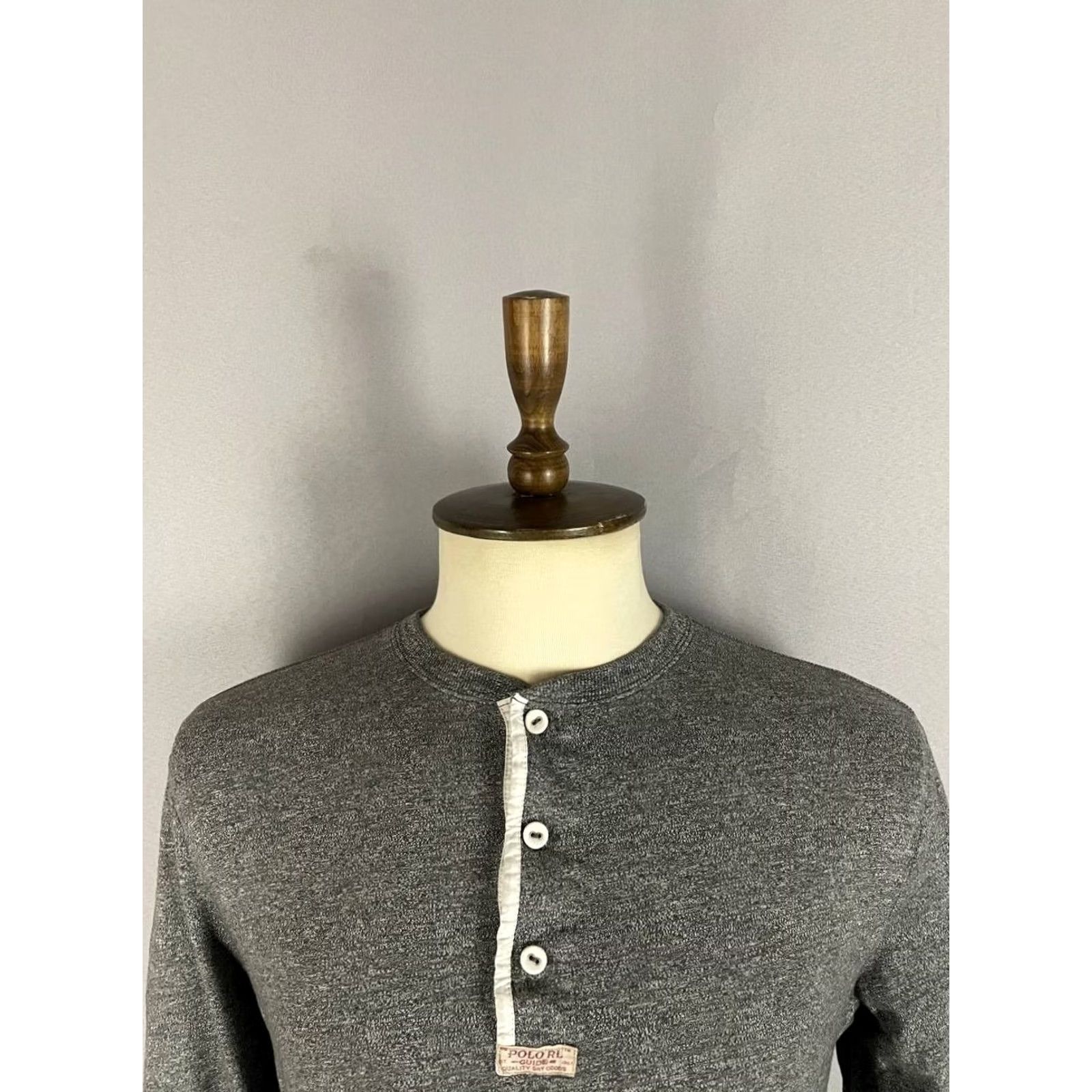 Polo Ralph Lauren Polo Ralph Lauren Mens Henley T-Shirt M Gray Cotton Long Sleeve Shirt Mens Size US M / EU 48-50 / 2 - 4 Thumbnail