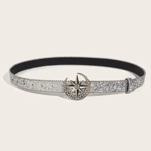 Vintage Moon Rhinestone Belt Size ONE SIZE - 2 Thumbnail
