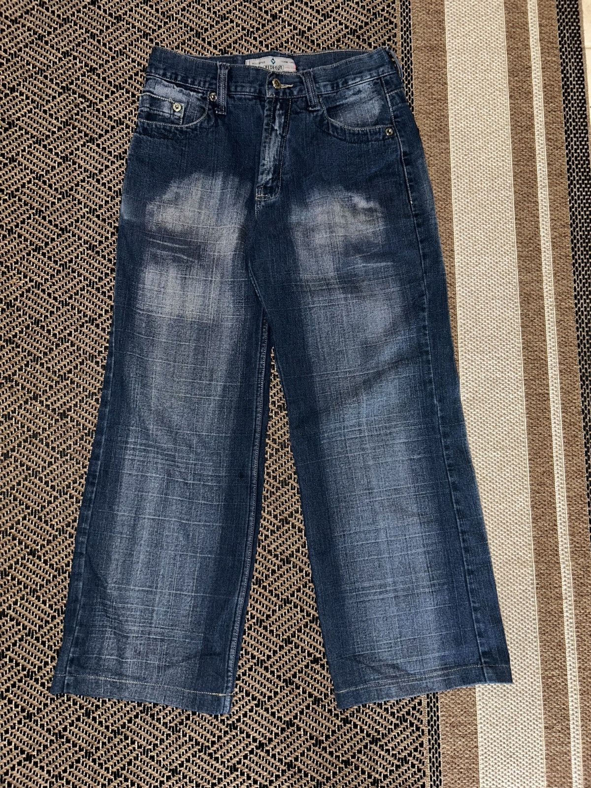 Japanese Brand Japanese Brand - Vintage Pedrous Wide Denim Pants Size US 33 - 1 Thumbnail