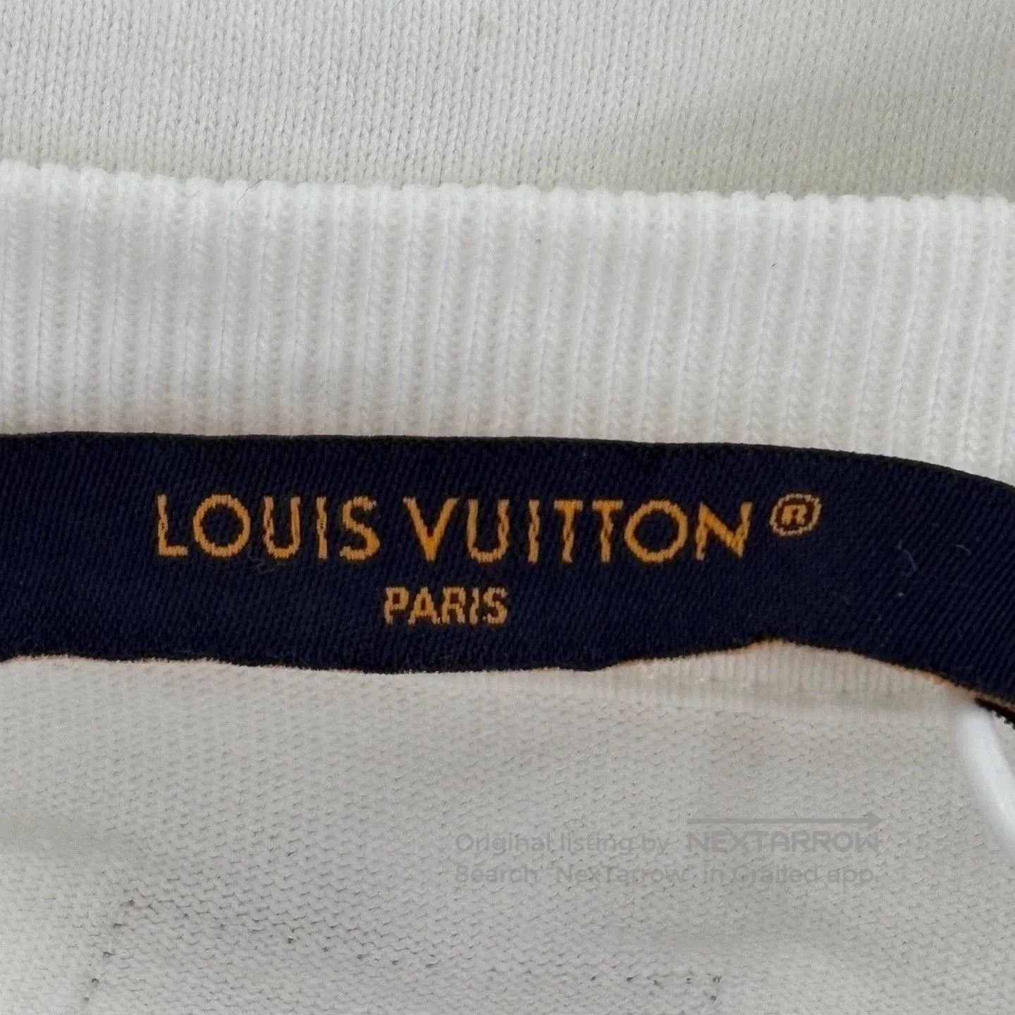 Louis Vuitton White Sequin 'Lovers' Graphic Short Sleeve Tee. Size US XXL / EU 58 / 5 - 3 Thumbnail