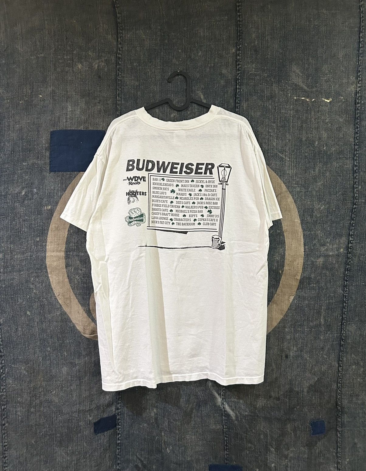Budweiser Tour Beer St Patricks Day Vintage T Shirt 90s