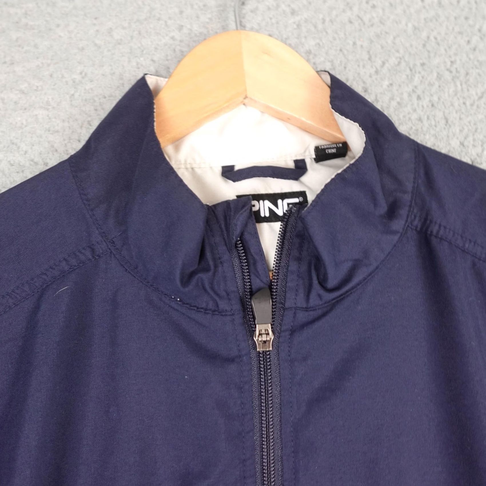 Ring Jacket PING Golf Jacket Mens Medium Navy Blue Quarter Zip Windbreaker Pullover FCA Size US M / EU 48-50 / 2 - 5 Thumbnail