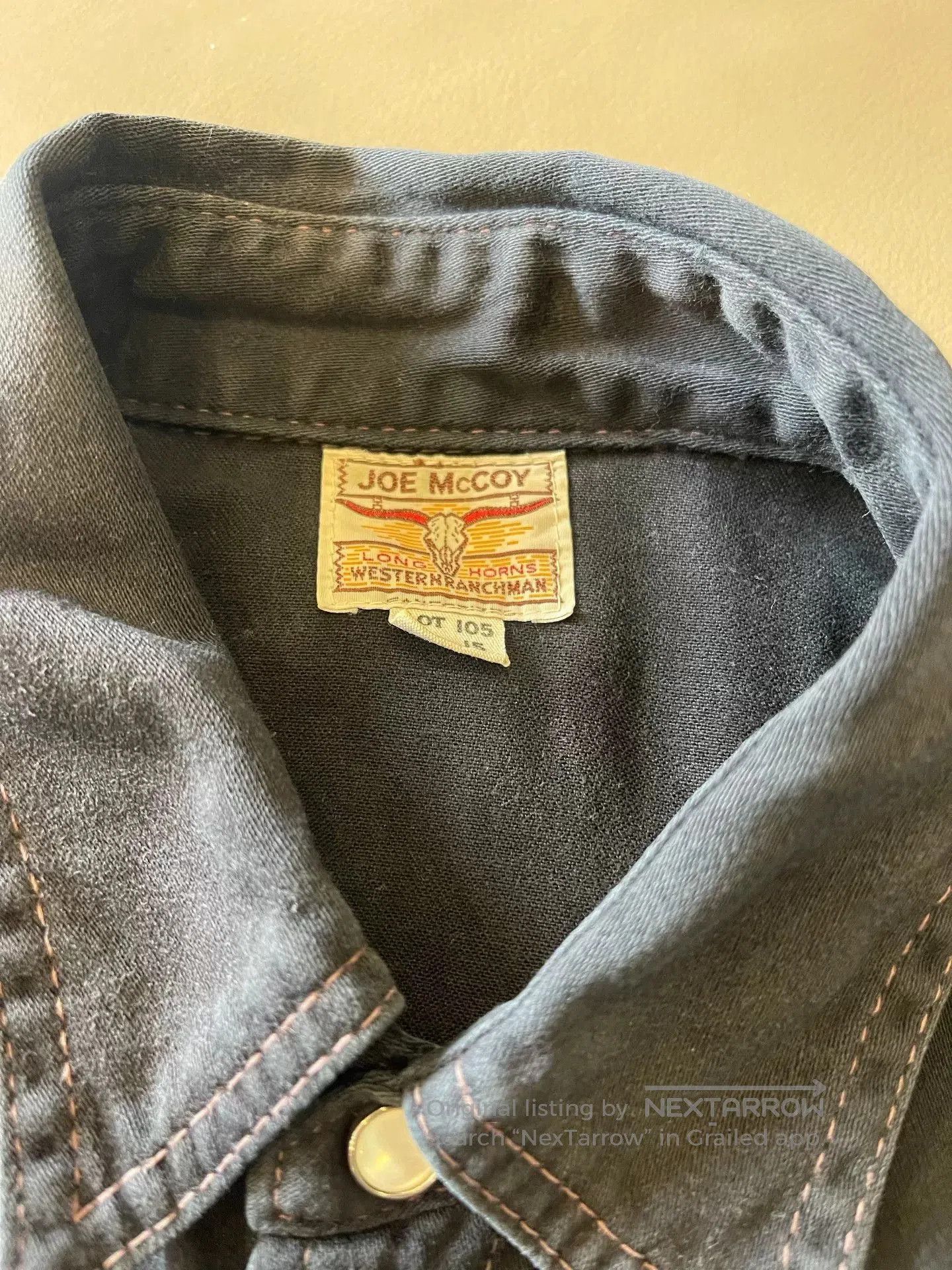 The Real McCoy's JOE MCCOY Western Shirt. Size US S / EU 44-46 / 1 - 3 Thumbnail